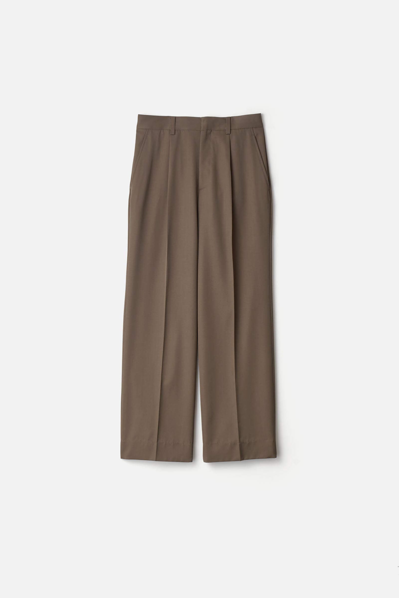 パンツ ssstein Wool Kersey Straight Trousers STRAIGHT TROUSERS – ssstein