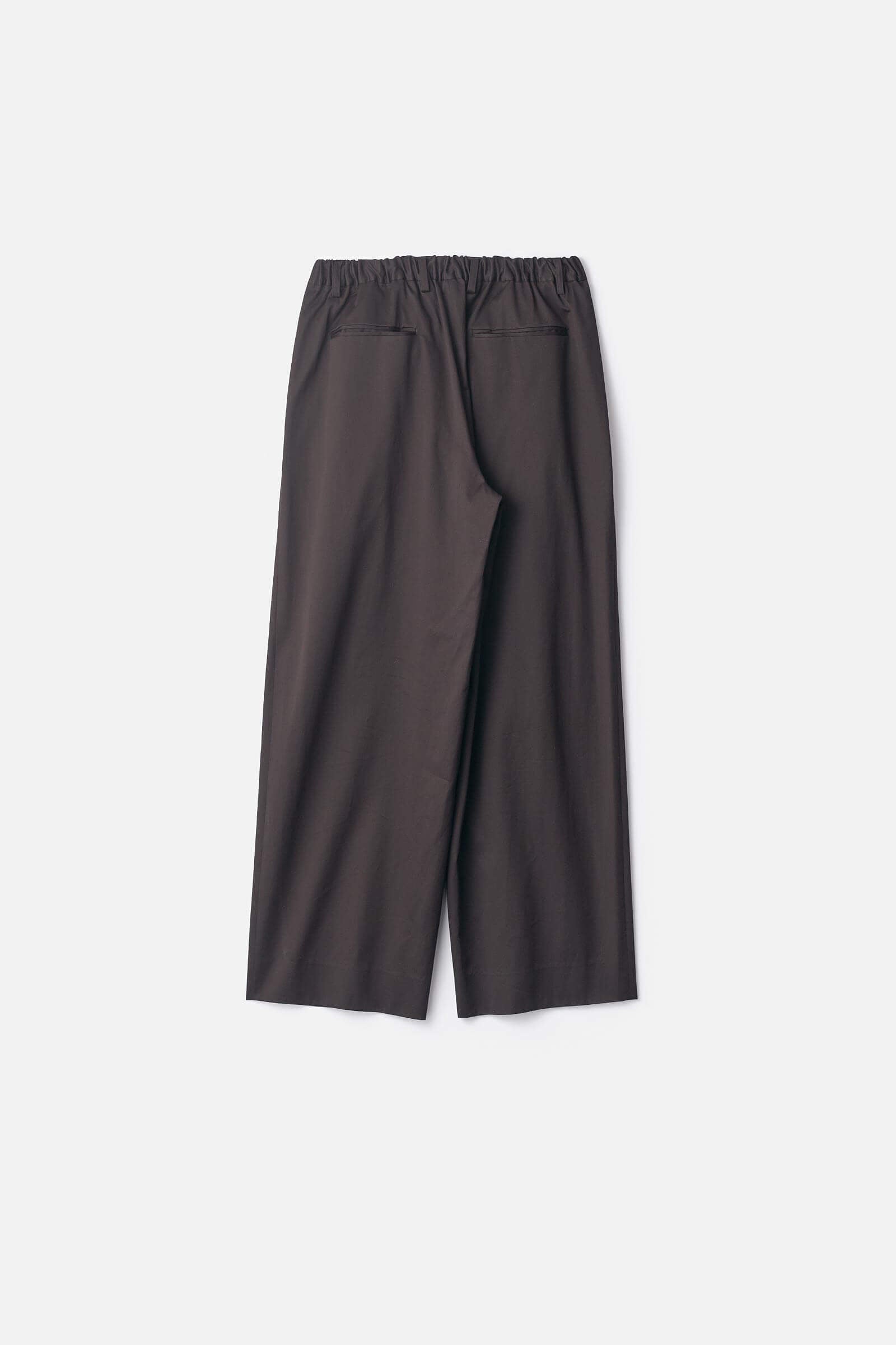 COTTON SATIN EASY WIDE TROUSERS – ssstein