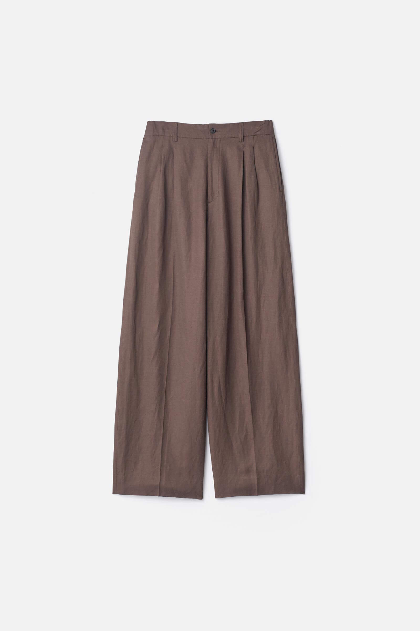 VIS/LI/RA TWILL EASY LONG WIDE TROUSERS