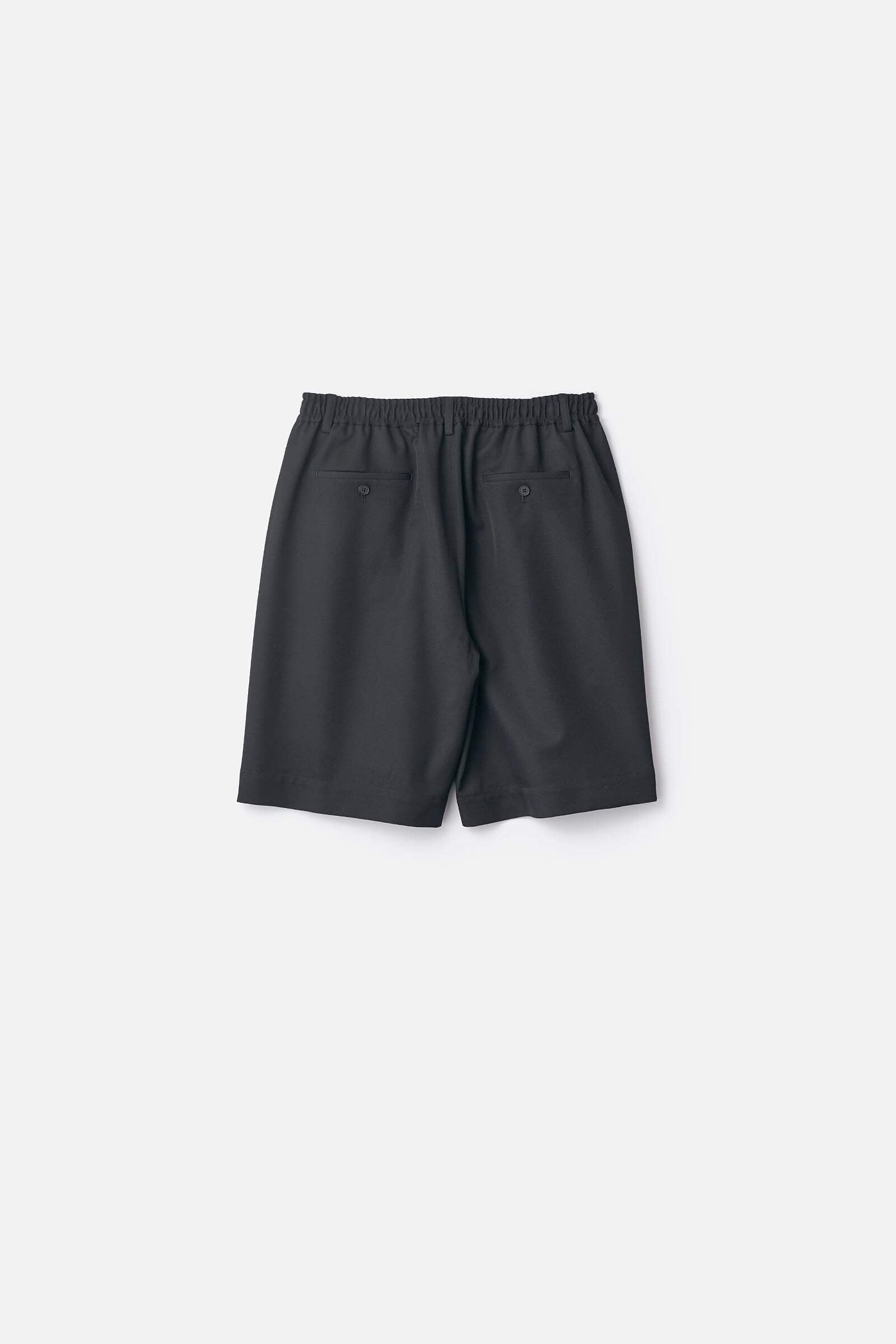 WOOL KERSEY WIDE EASY SHORT TROUSERS – ssstein
