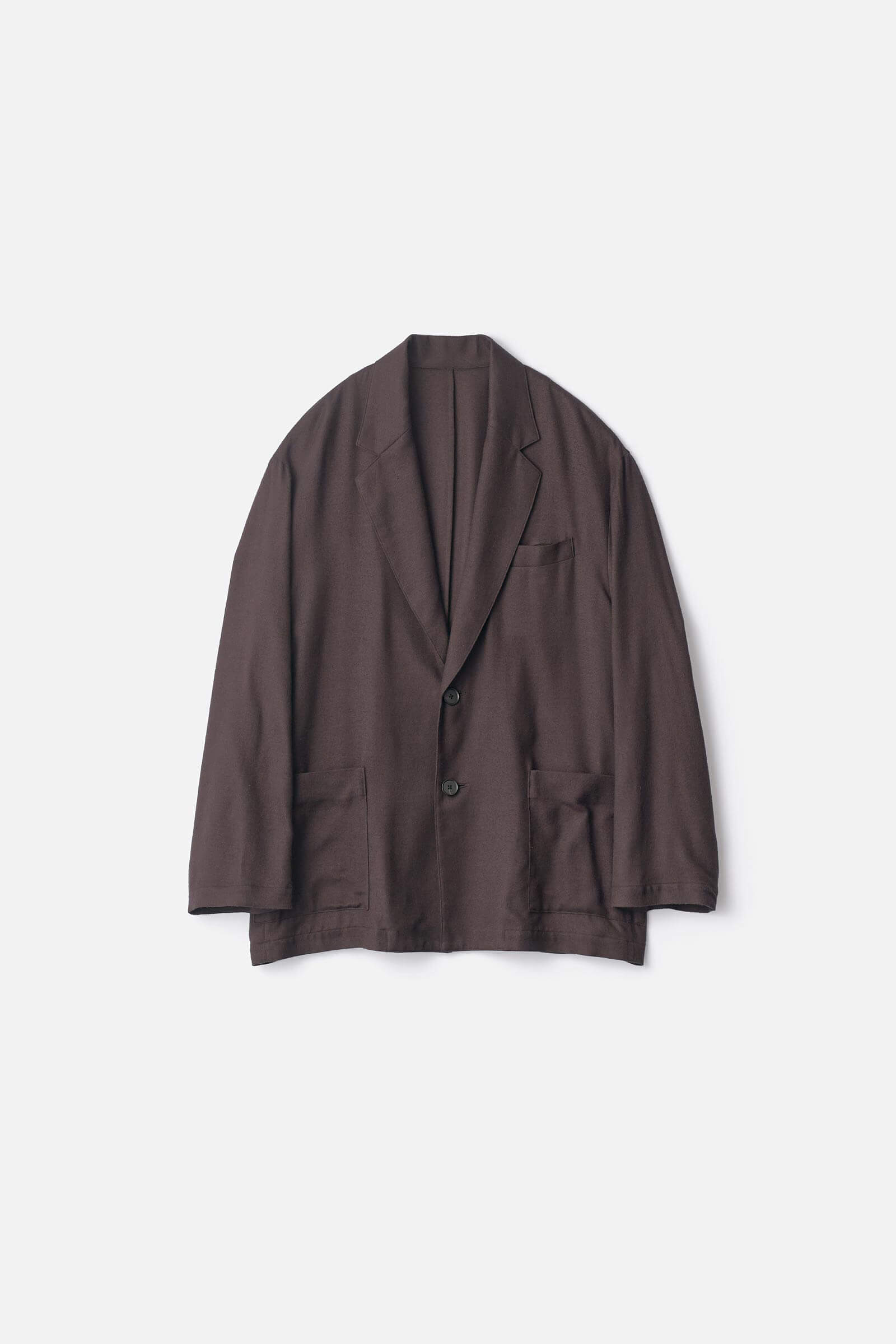 ジャケット・アウター RayonSilk Flannel Single Breasted Jacket RAYON SILK FLANNEL SINGLE BREASTED JACKET – ssstein