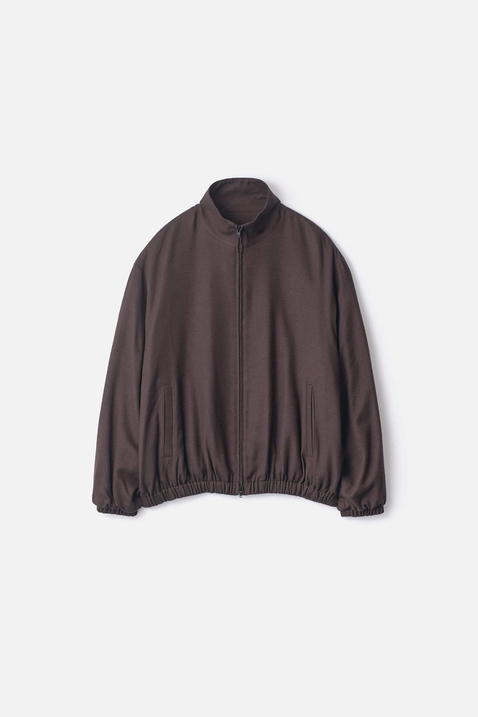 RAYON SILK FLANNEL SHIRRED LIGHT ZIP JACKET – ssstein