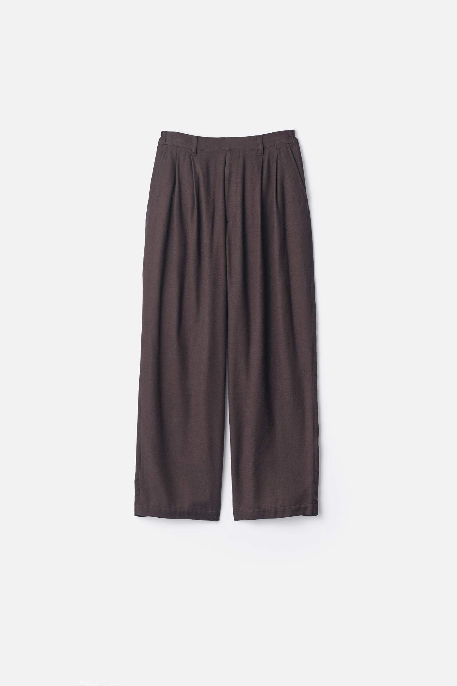 RAYON SILK FLANNEL WIDE EASY TROUSERS – ssstein