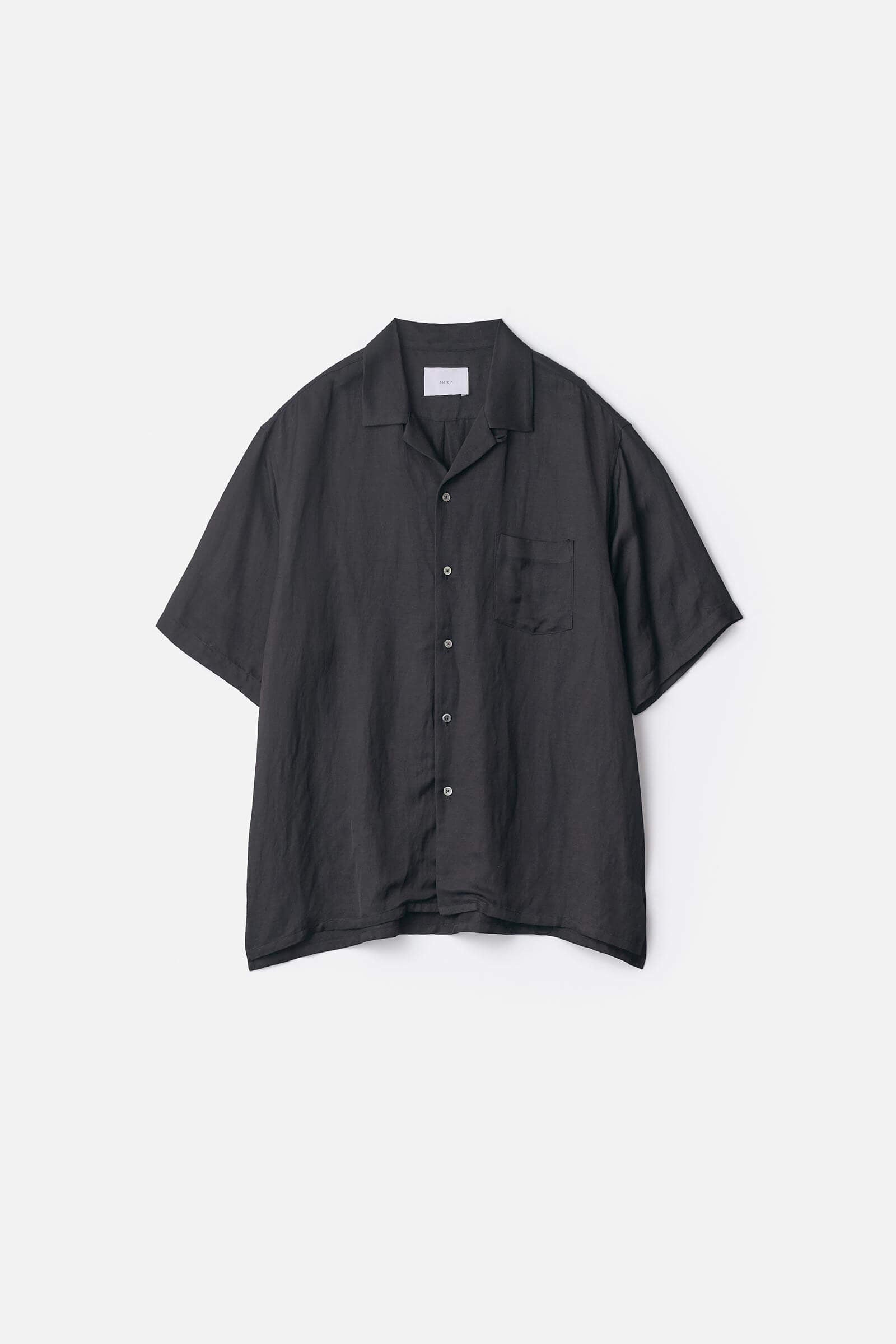 ノブ　VIS/LI Bright Twill Open Collar VIS/LI BRIGHT TWILL OPEN COLLAR SS SHIRT – ssstein