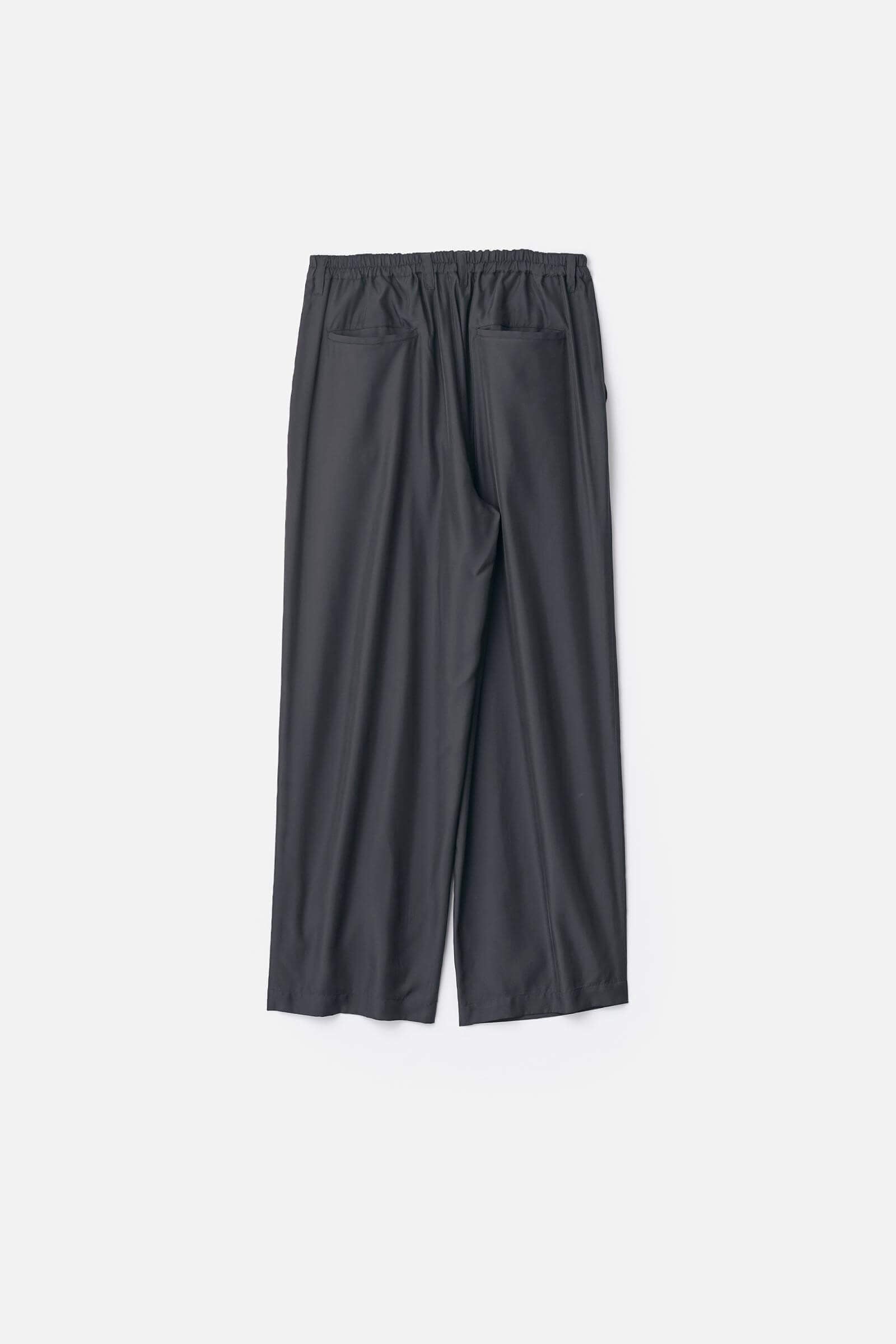 CUPRO TWILL WIDE EASY TROUSERS – ssstein