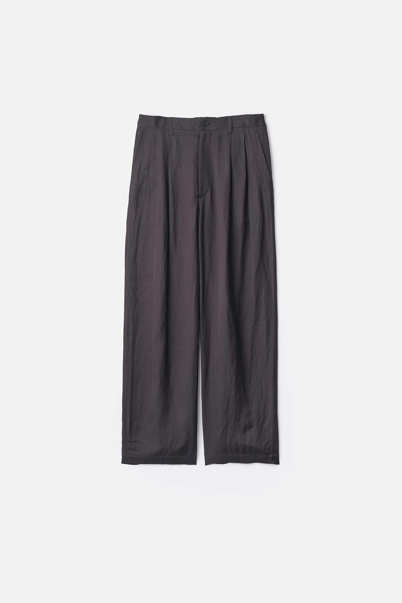 VIS/LI BRIGHT TWILL WIDE EASY TROUSERS