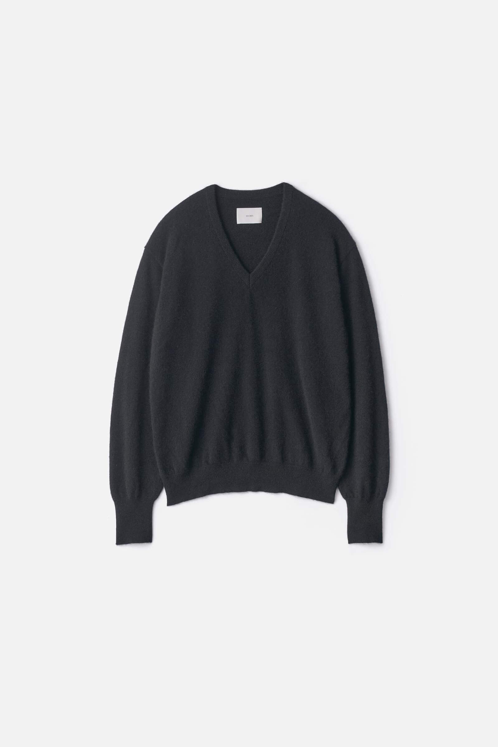 PURE CASHMERE KNIT V NECK LS – ssstein