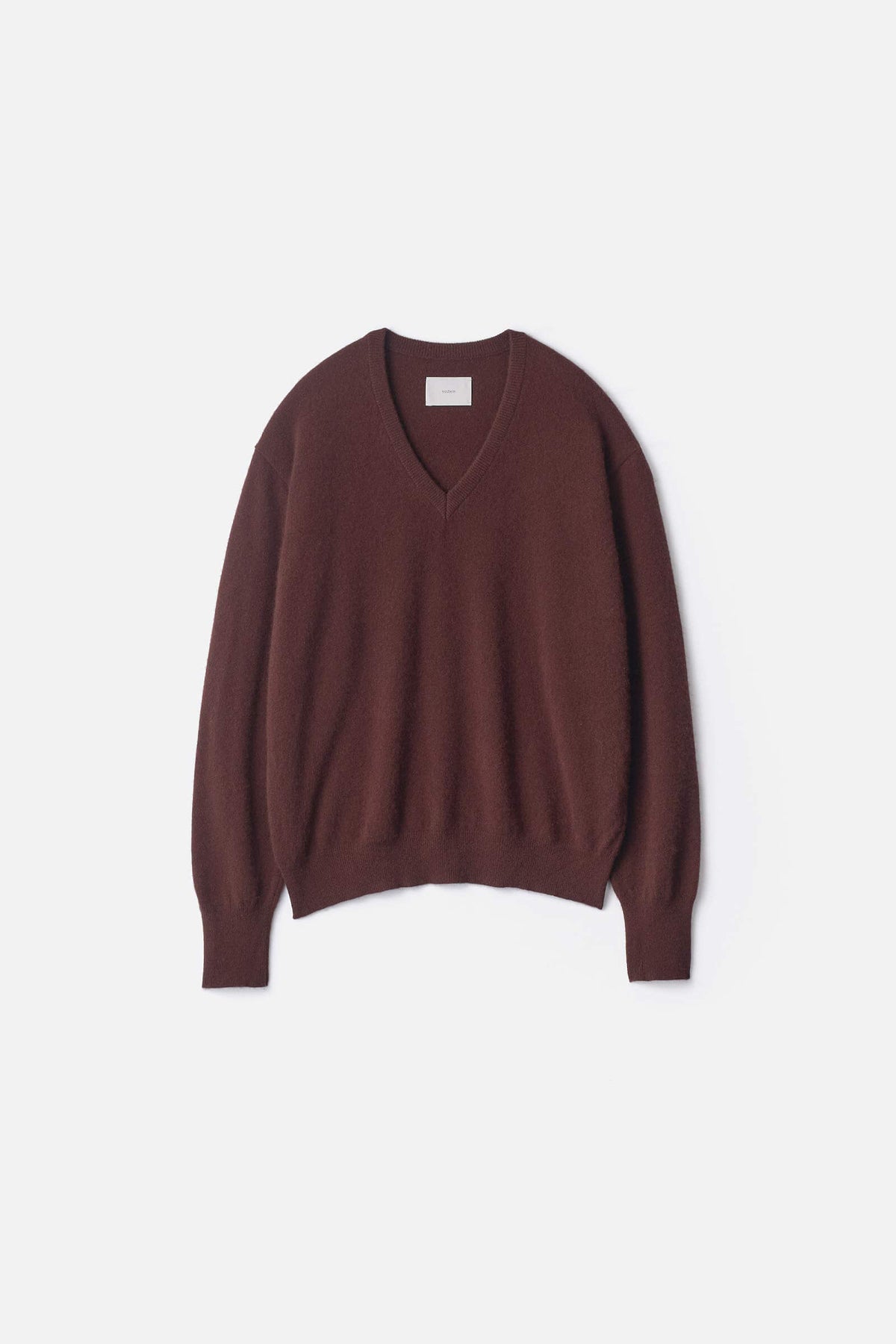 PURE CASHMERE KNIT V NECK LS – ssstein