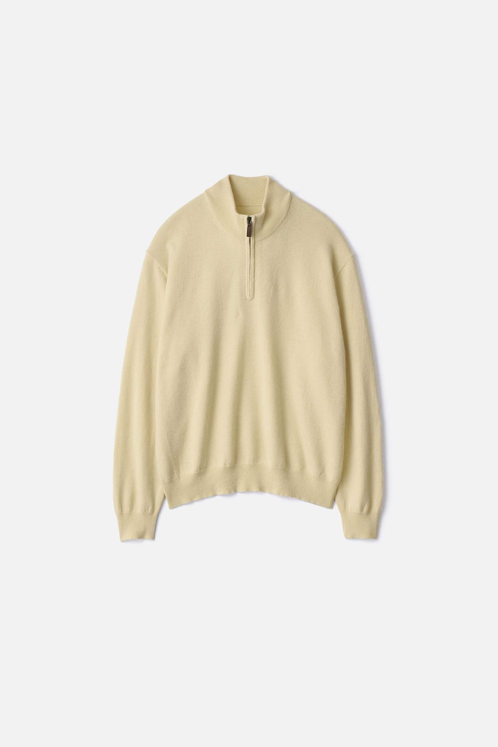 PURE CASHMERE KNIT HALF ZIP LS – ssstein