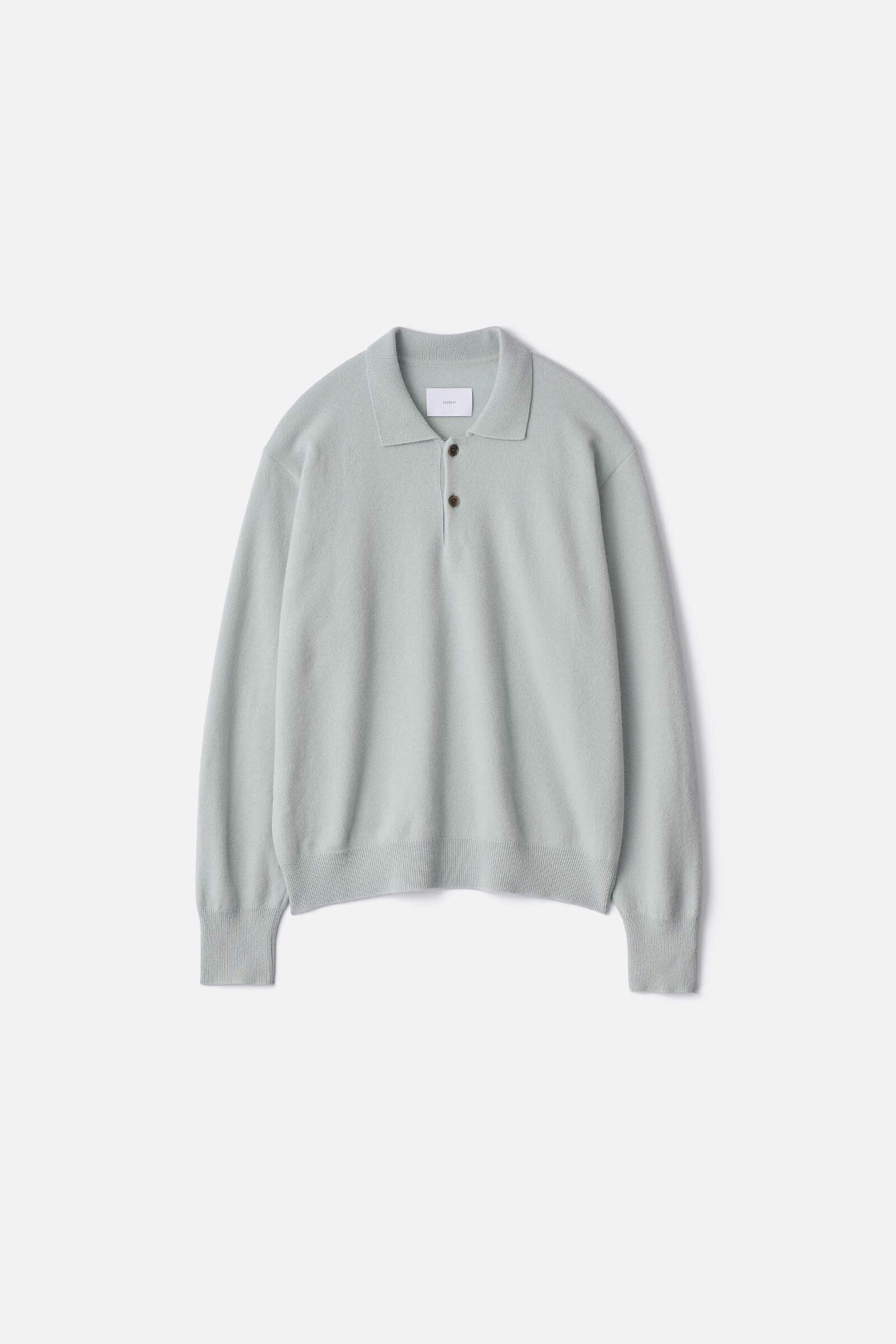 EXTRA FINE WOOL KNIT POLO LS – ssstein