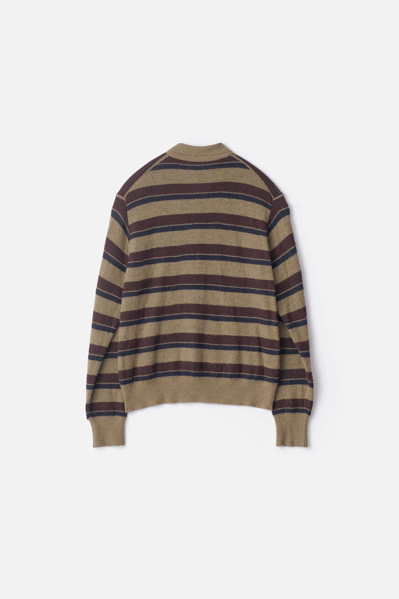W/AL/NY KNIT STRIPE POLO LS – ssstein