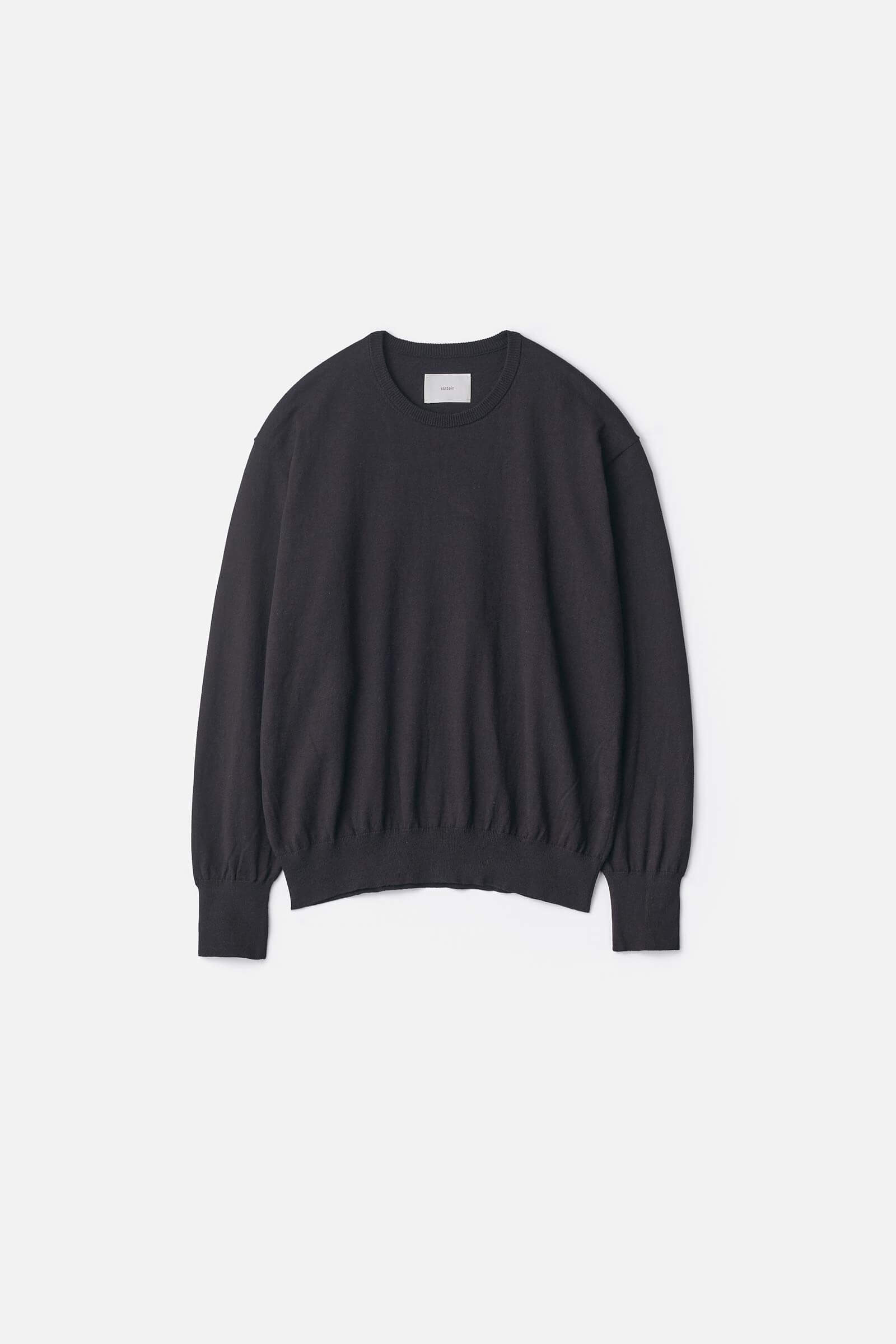 ORGANIC COTTON KNIT CREW NECK LS