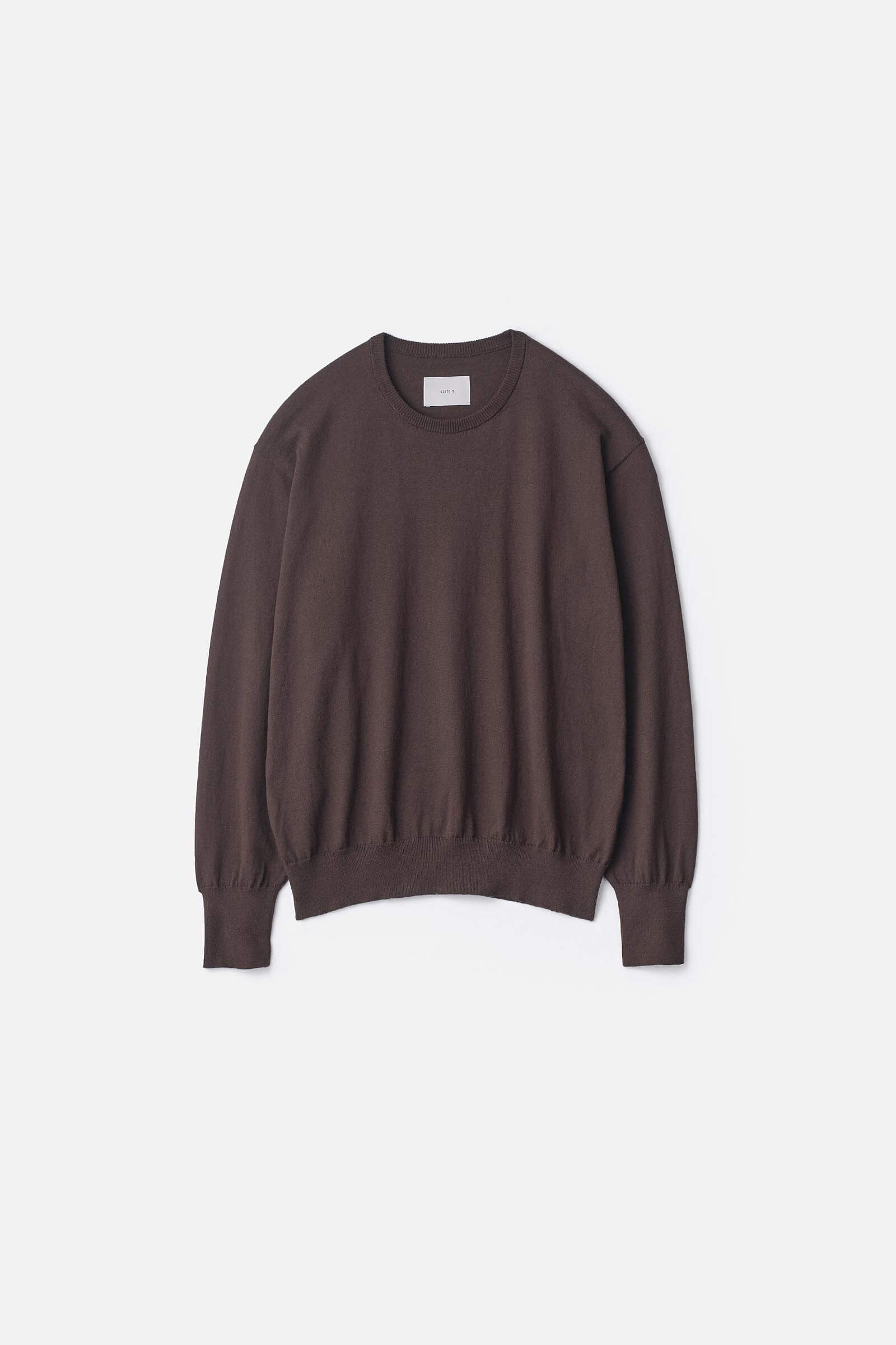 ORGANIC COTTON KNIT CREW NECK LS