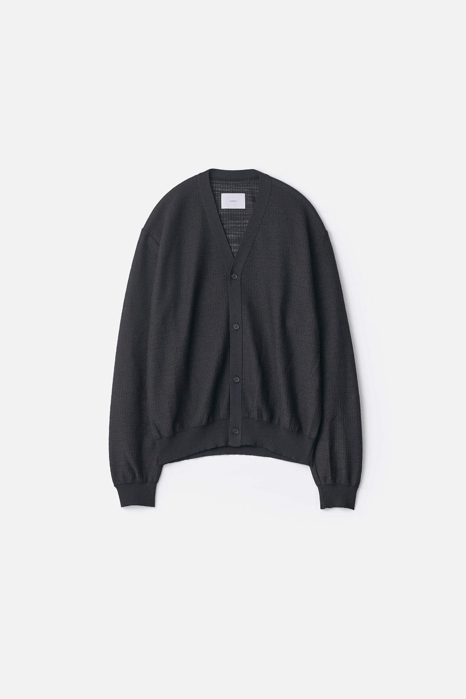SLUB COTTON KNIT CARDIGAN