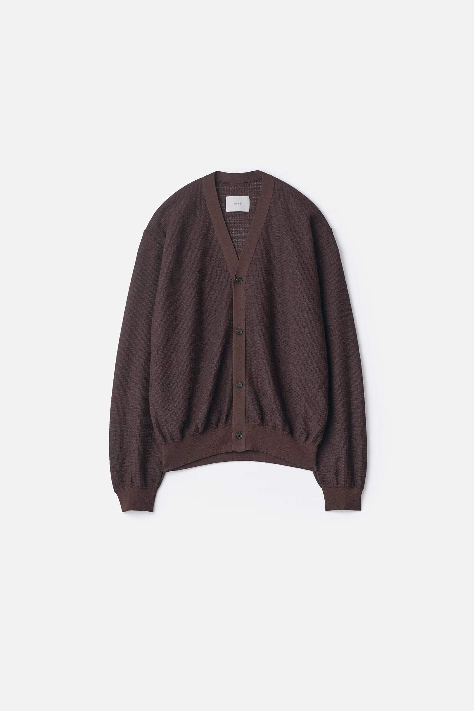 SLUB COTTON KNIT CARDIGAN