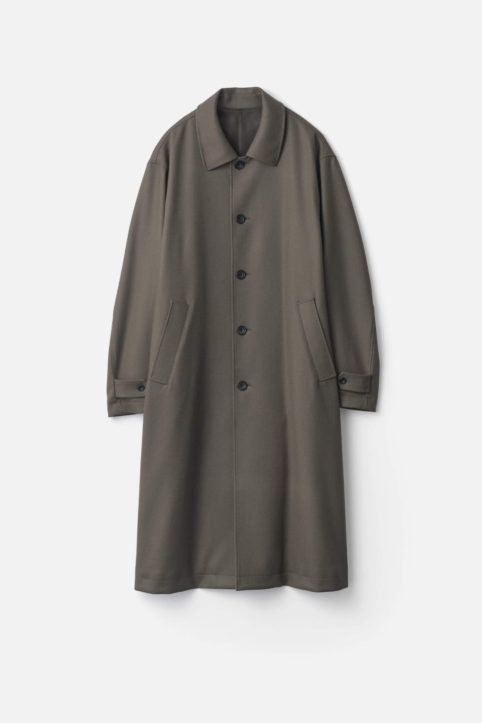 WOOL MELTON OVERSIZED INVESTIGATED COAT