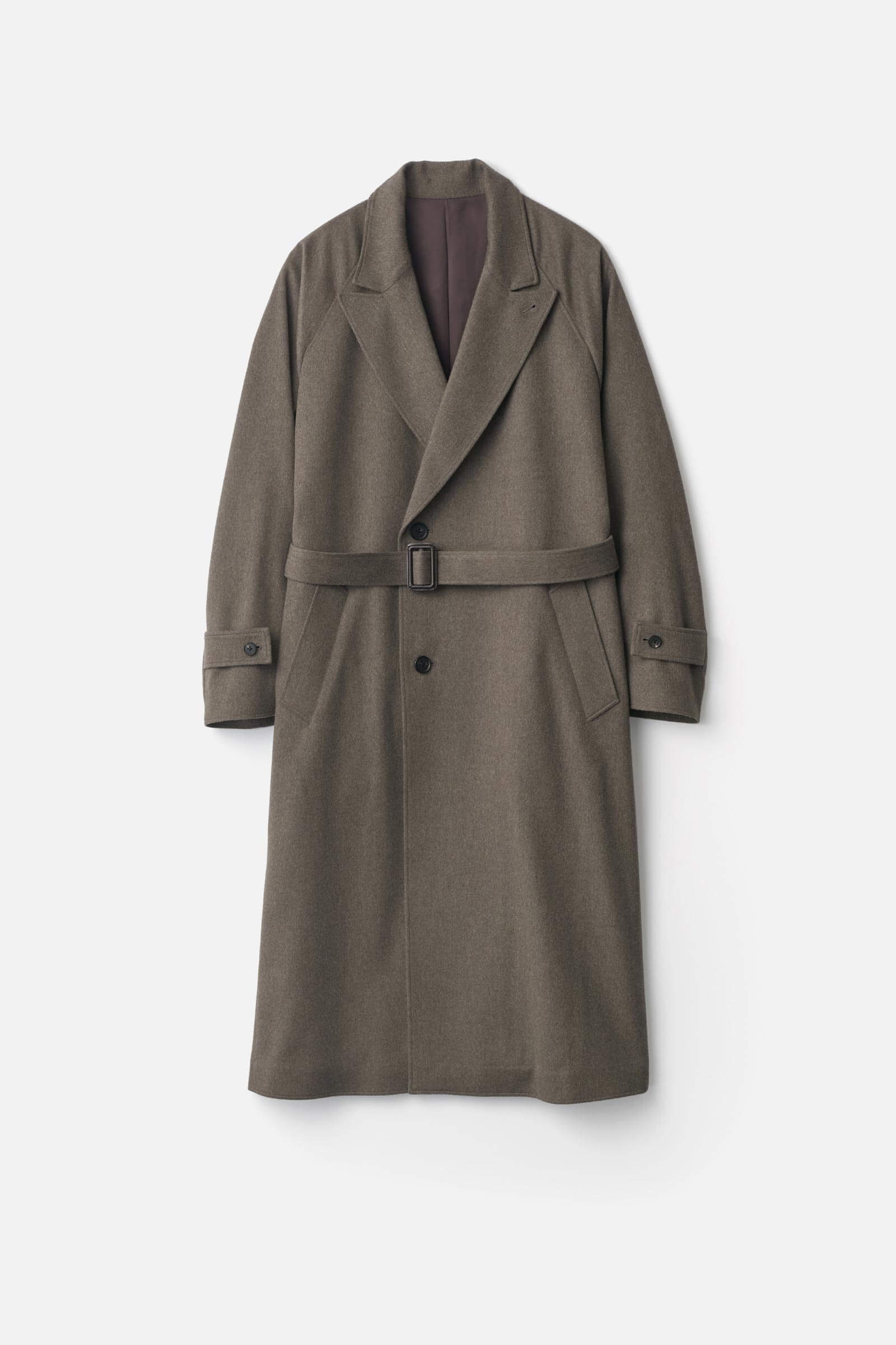 WOOL DOESKIN OVERSIZED PEAK LAPEL CHESTER COAT – ssstein