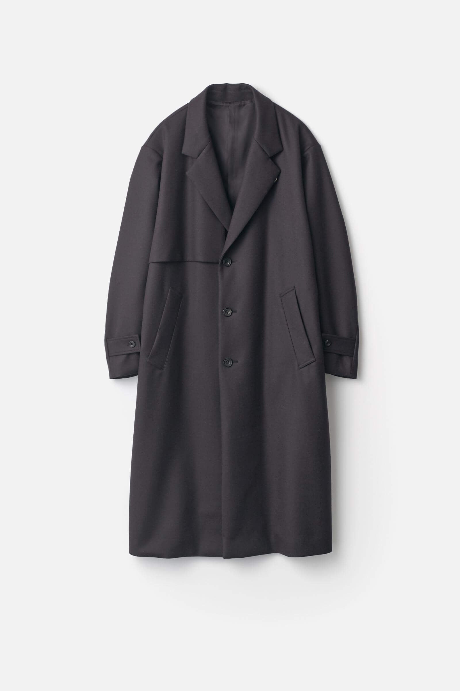 WOOL MELTON LAY CHESTER COAT