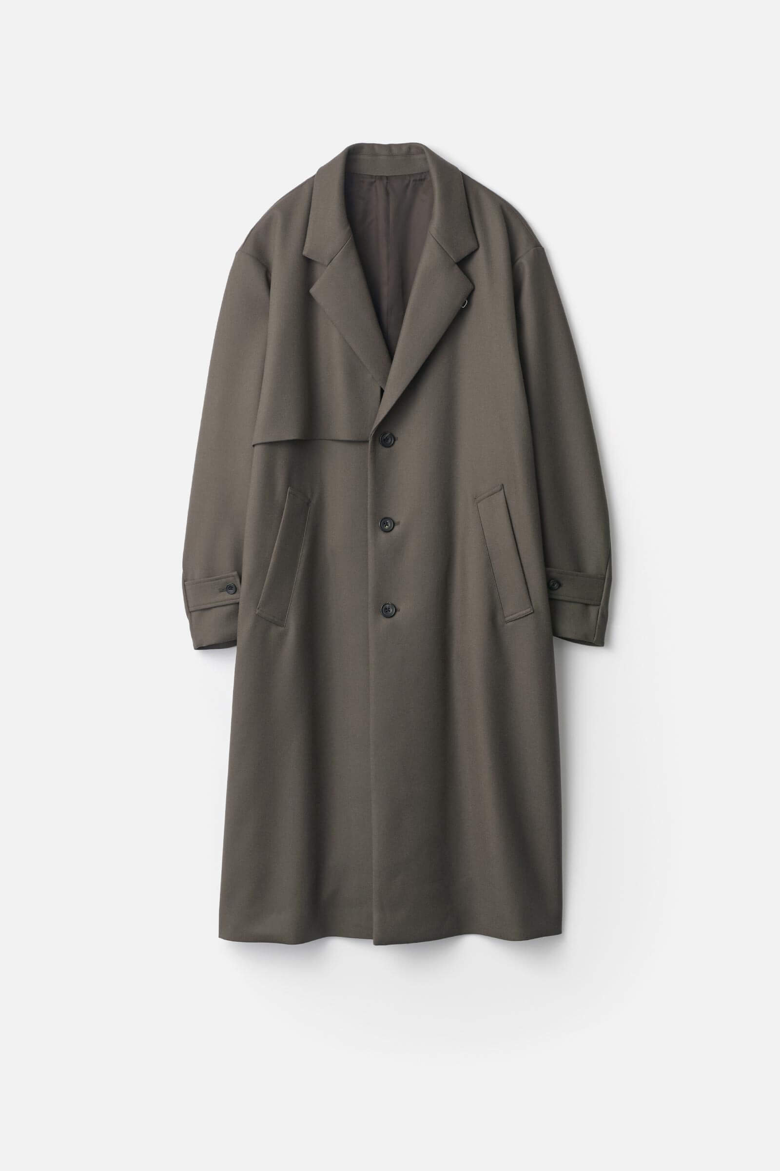 WOOL MELTON LAY CHESTER COAT