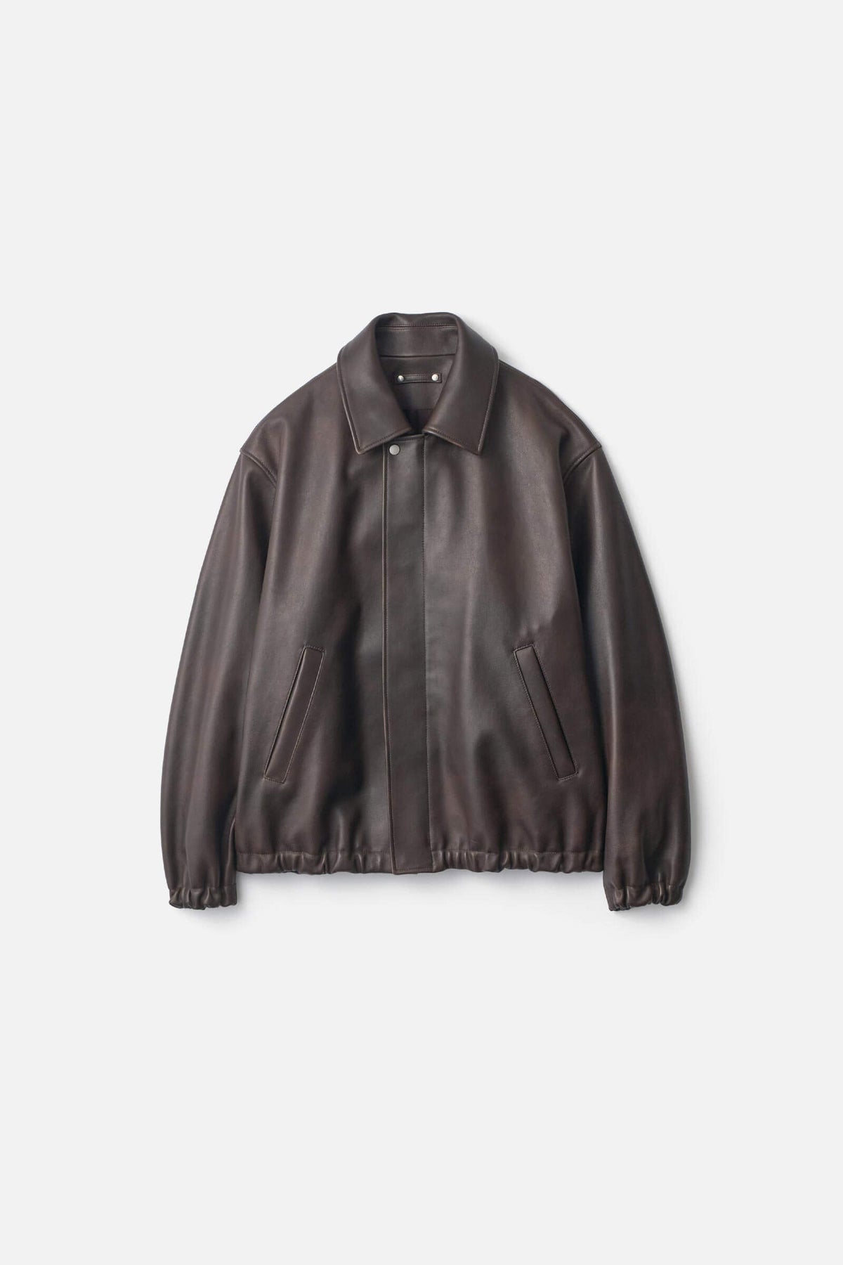 SHEEP LEATHER ZIP SHORT JACKET – ssstein