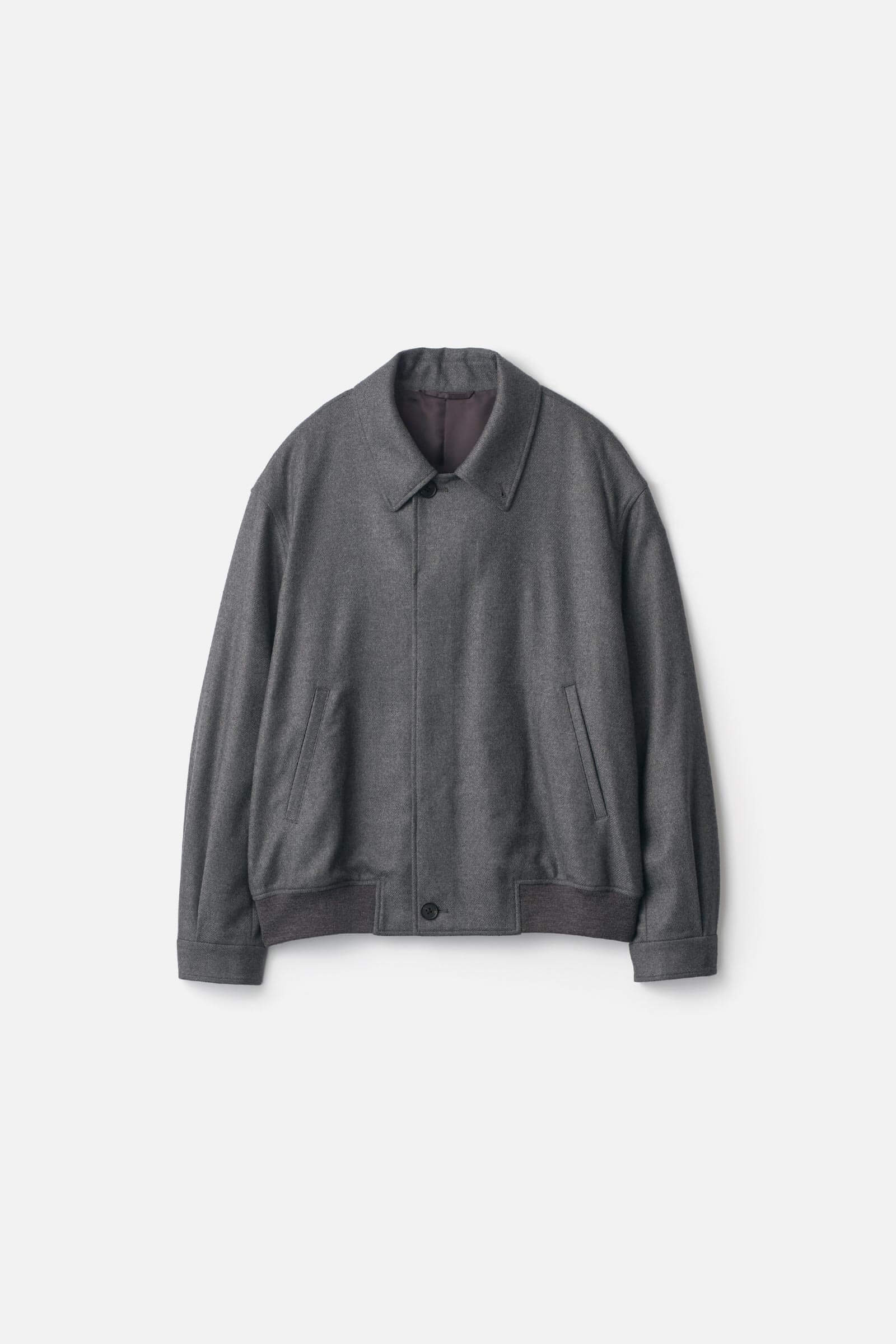 COMPRESSED FLANNEL BUTTON FLY SHORT JACKET