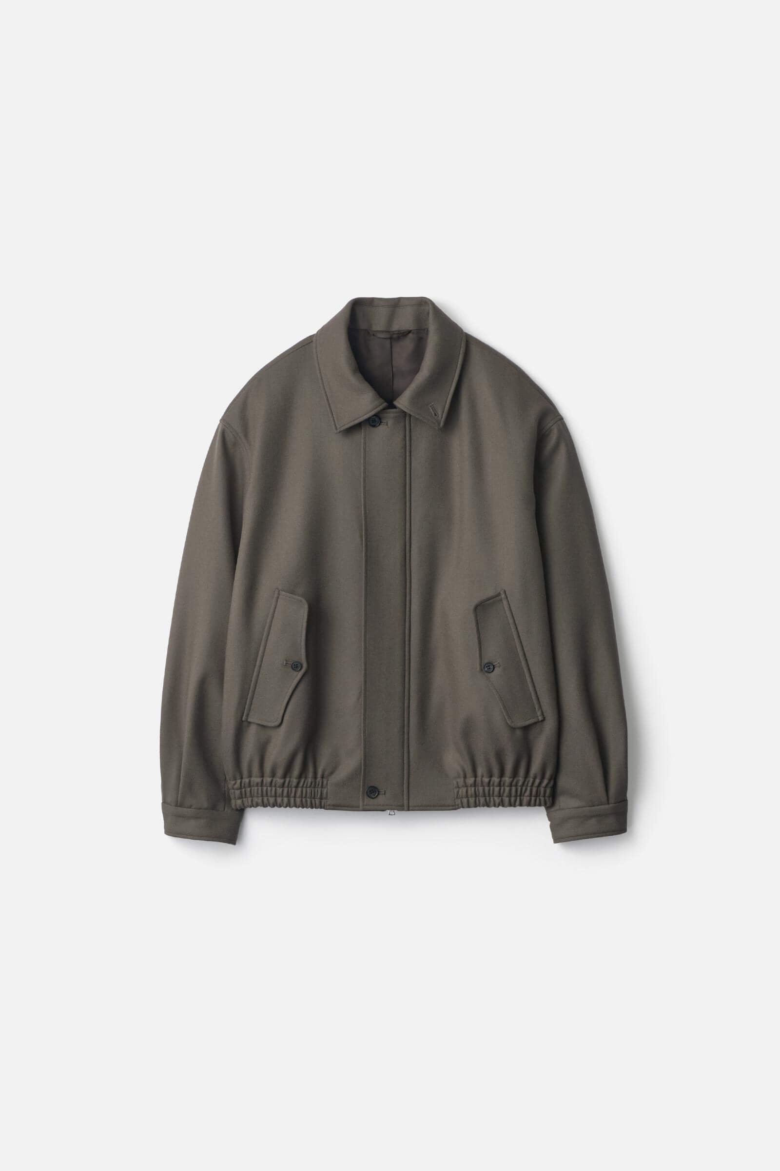 WOOL MELTON HARRINGTON JACKET