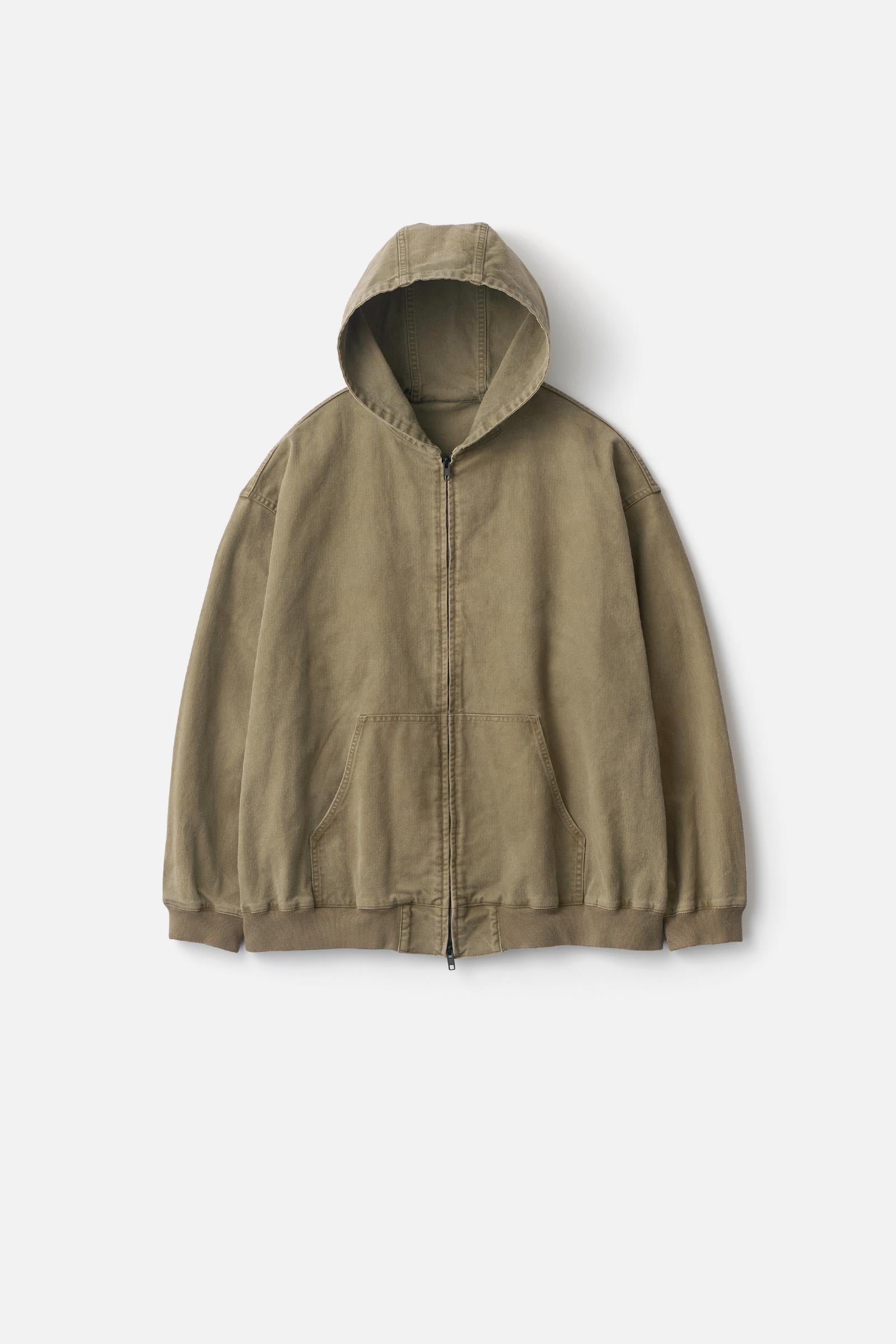 SULFUR DYED WHIPCORD VINTAGE HOOD JACKET