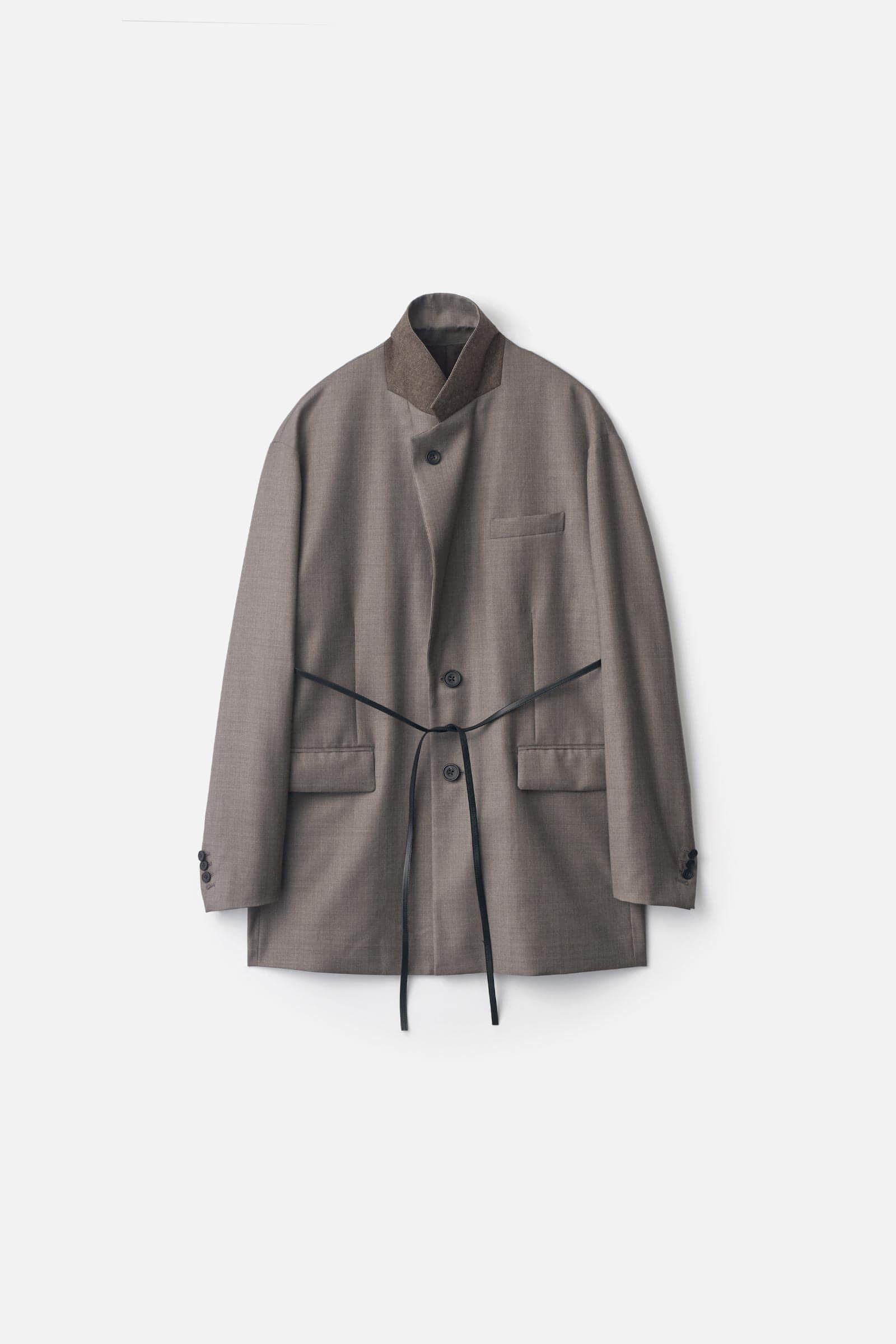 EX. FINE WOOL OVERSIZED SINGLE BREASTED LONG JACKET – ssstein