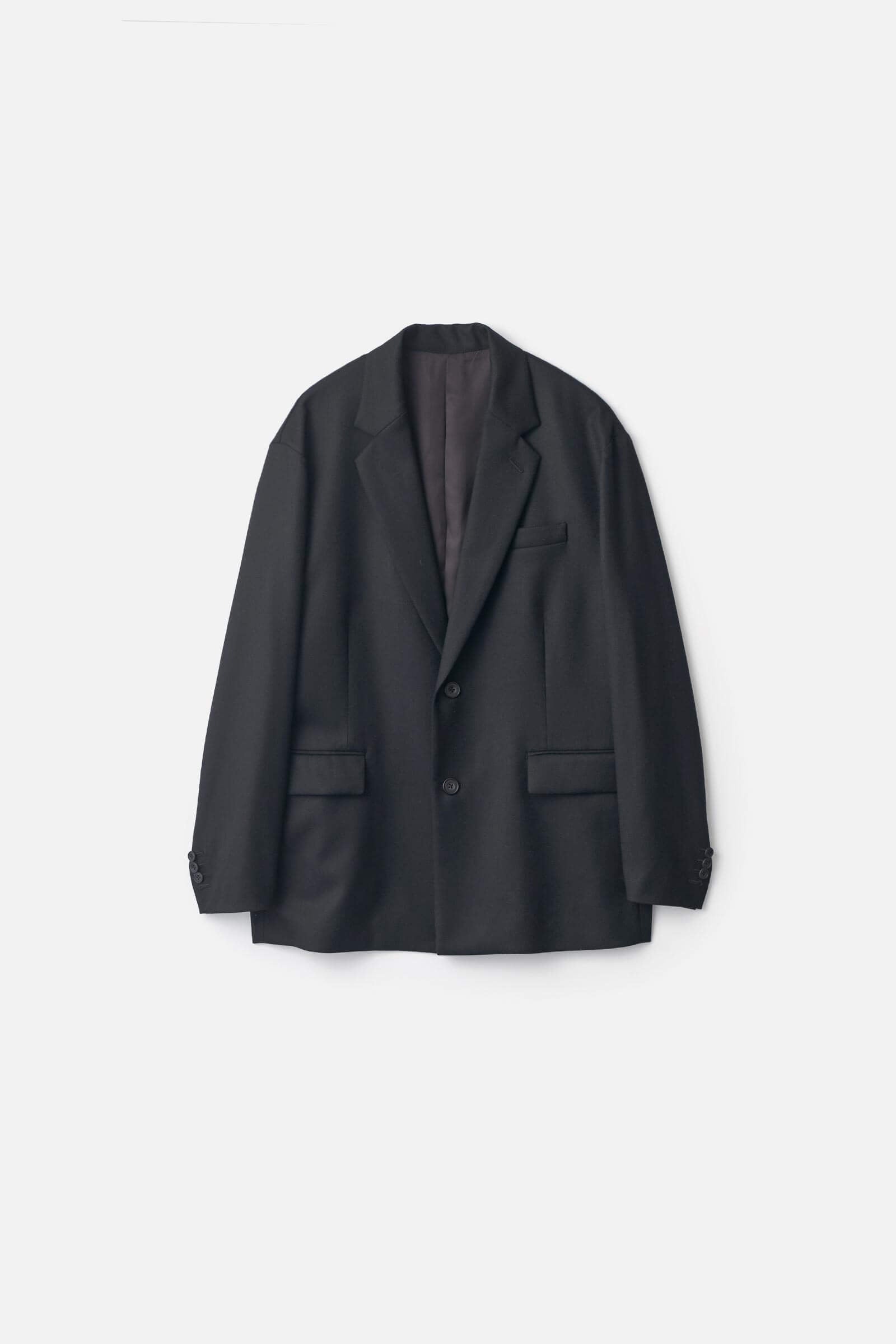 WOOL FLANNEL OVERSIZED SINGLE BREASTED JACKET