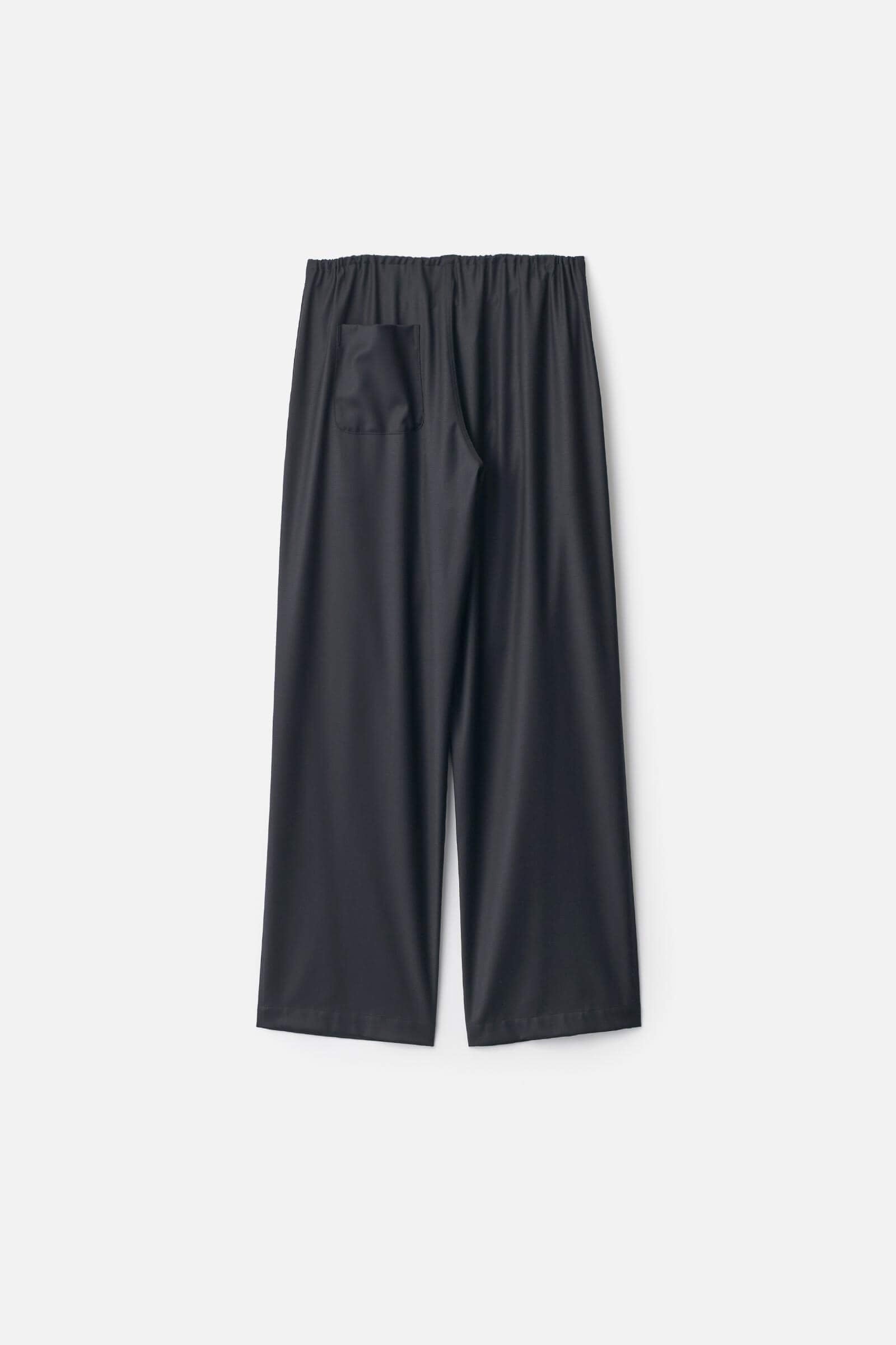 WOOL SILK DRAWSTRING EASY PANTS – ssstein