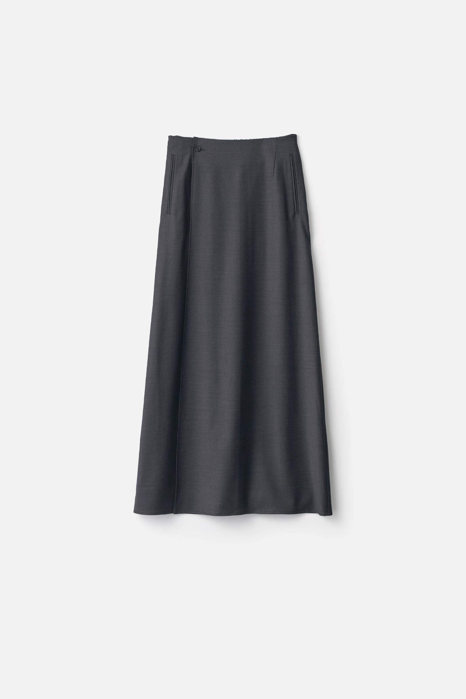 WOOL SILK WRAP SKIRT – ssstein