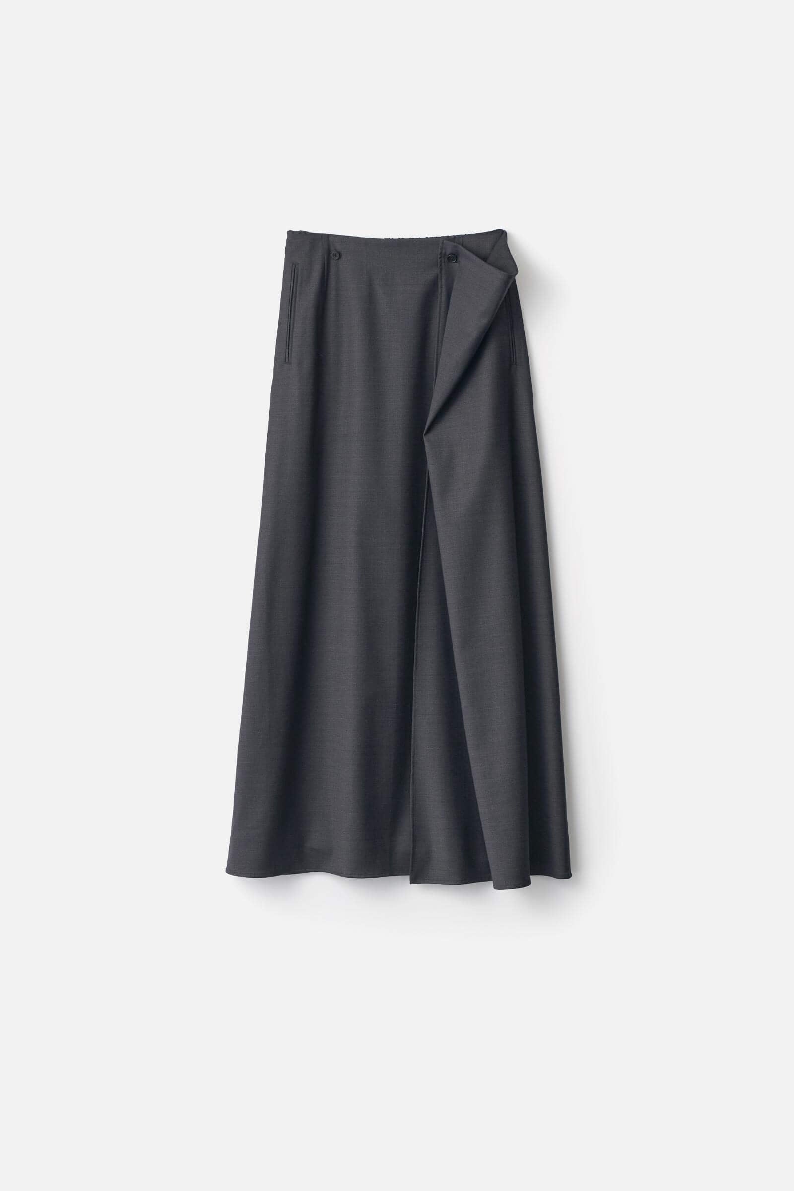 WOOL SILK WRAP SKIRT – ssstein