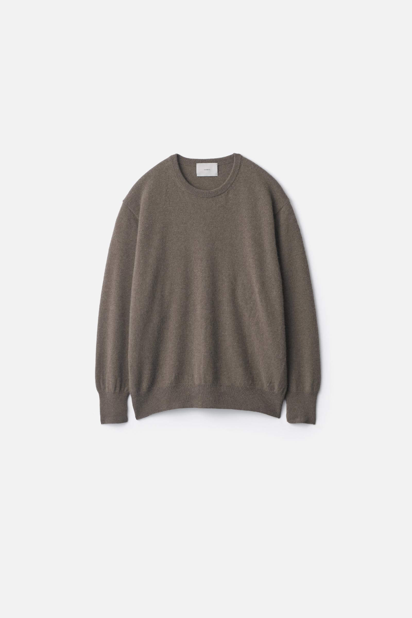 PURE CASHMERE KNIT CREW NECK LS