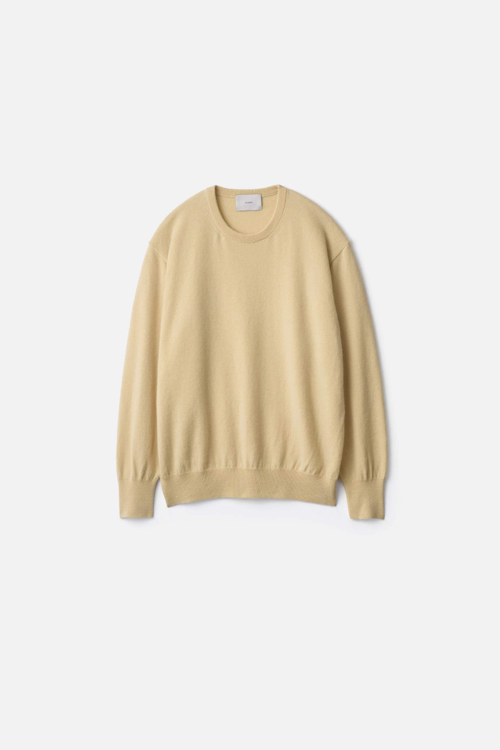 PURE CASHMERE KNIT CREW NECK LS