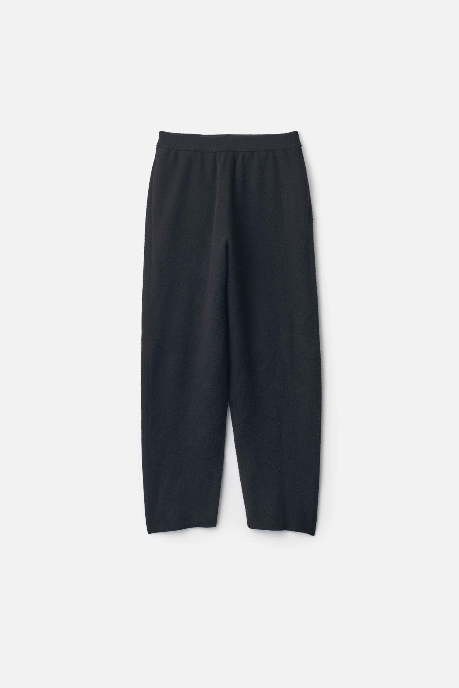 SUPER FINE WOOL MILLED KNIT PANTS