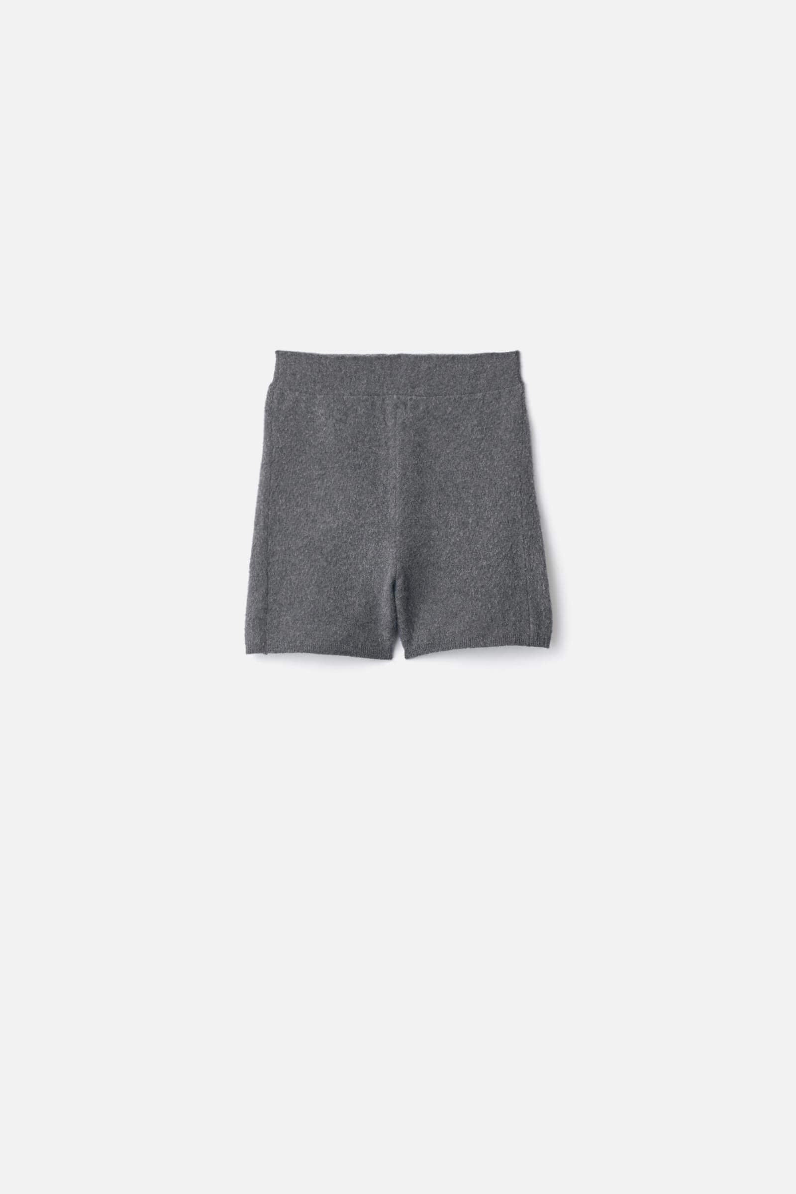 SUPER FINE WOOL MILLED KNIT SHORTS