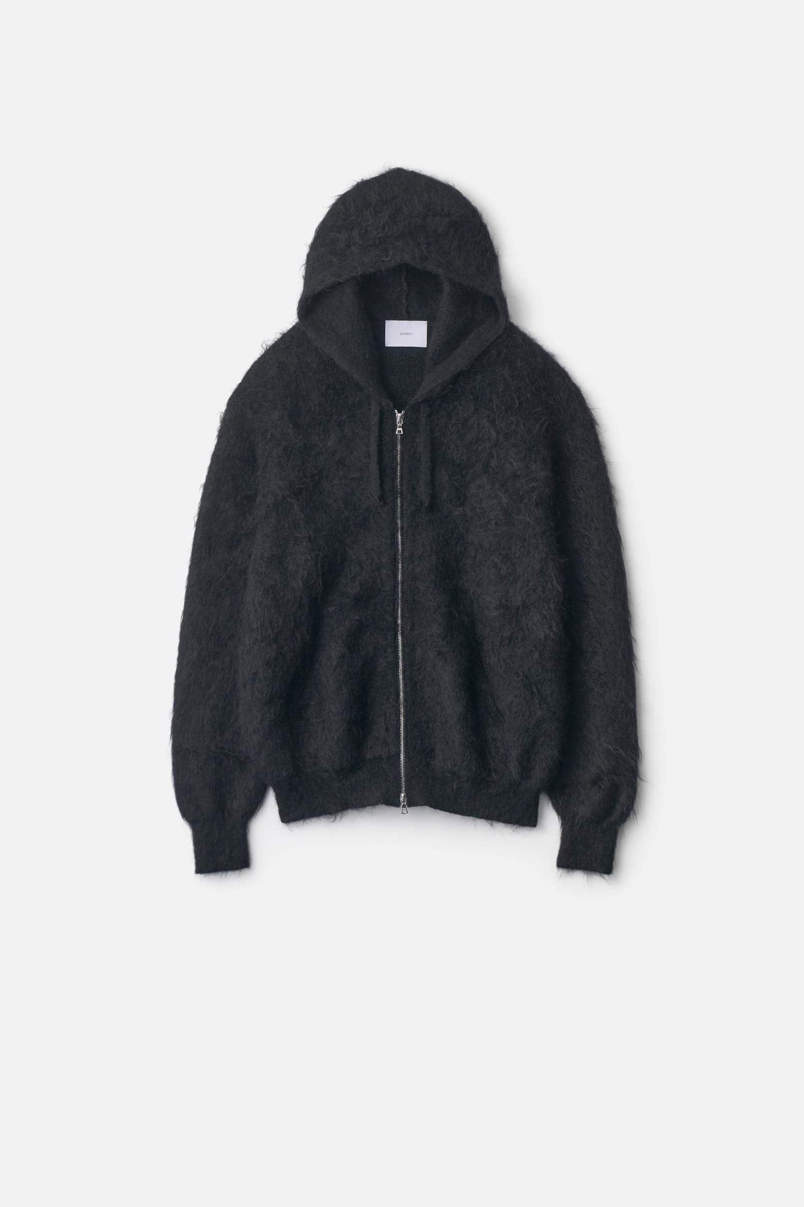 KID MOHAIR KNIT ZIP HOODY
