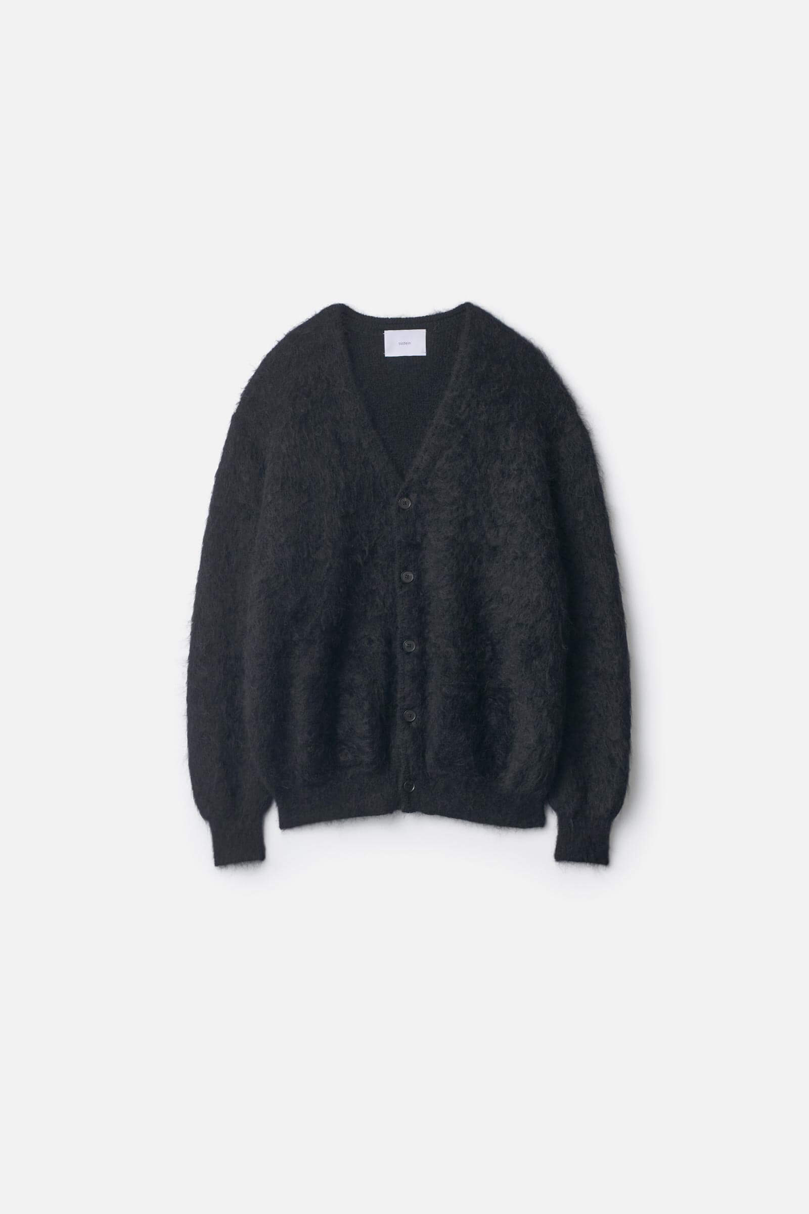 KID MOHAIR KNIT V NECK CARDIGAN