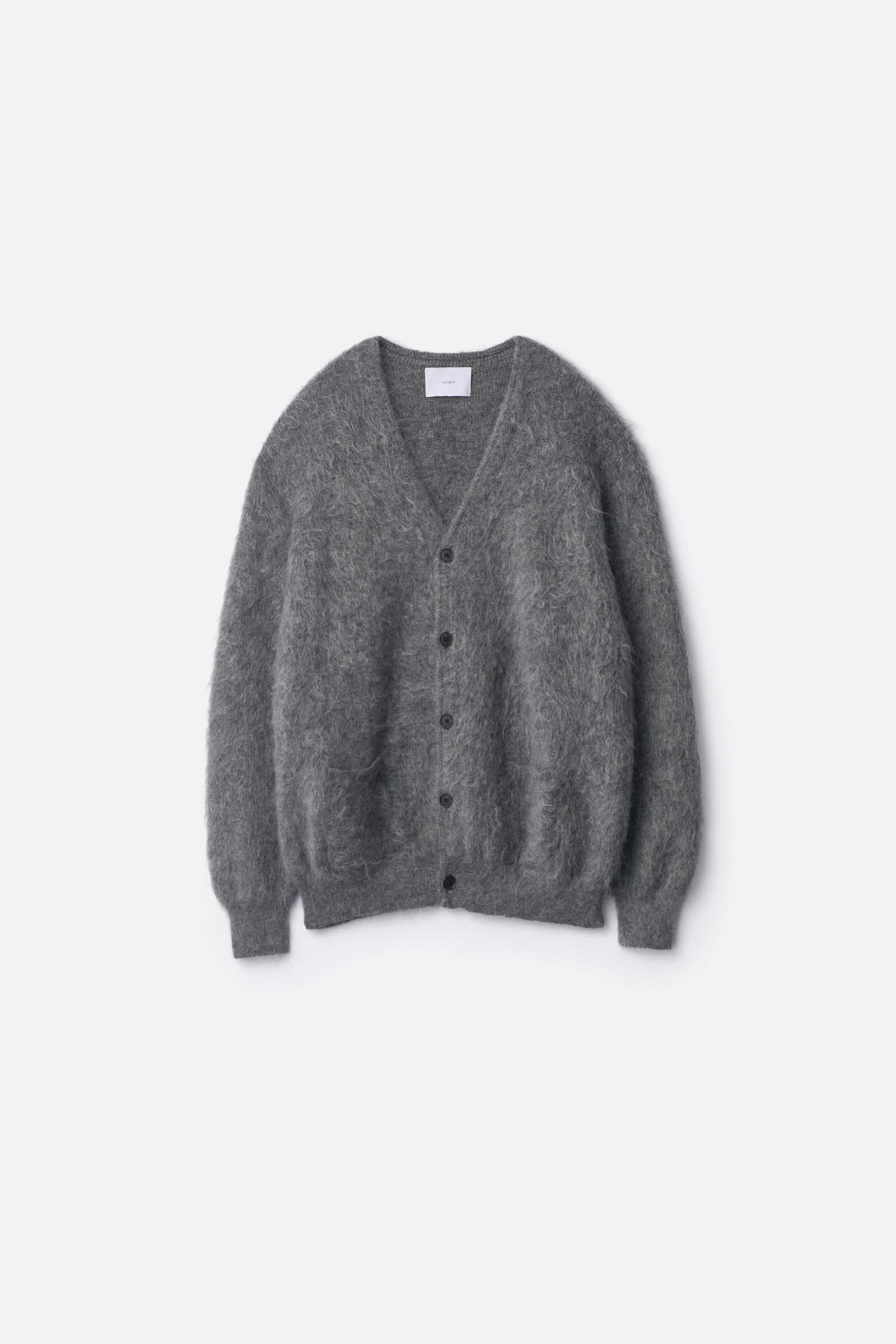 KID MOHAIR KNIT V NECK CARDIGAN