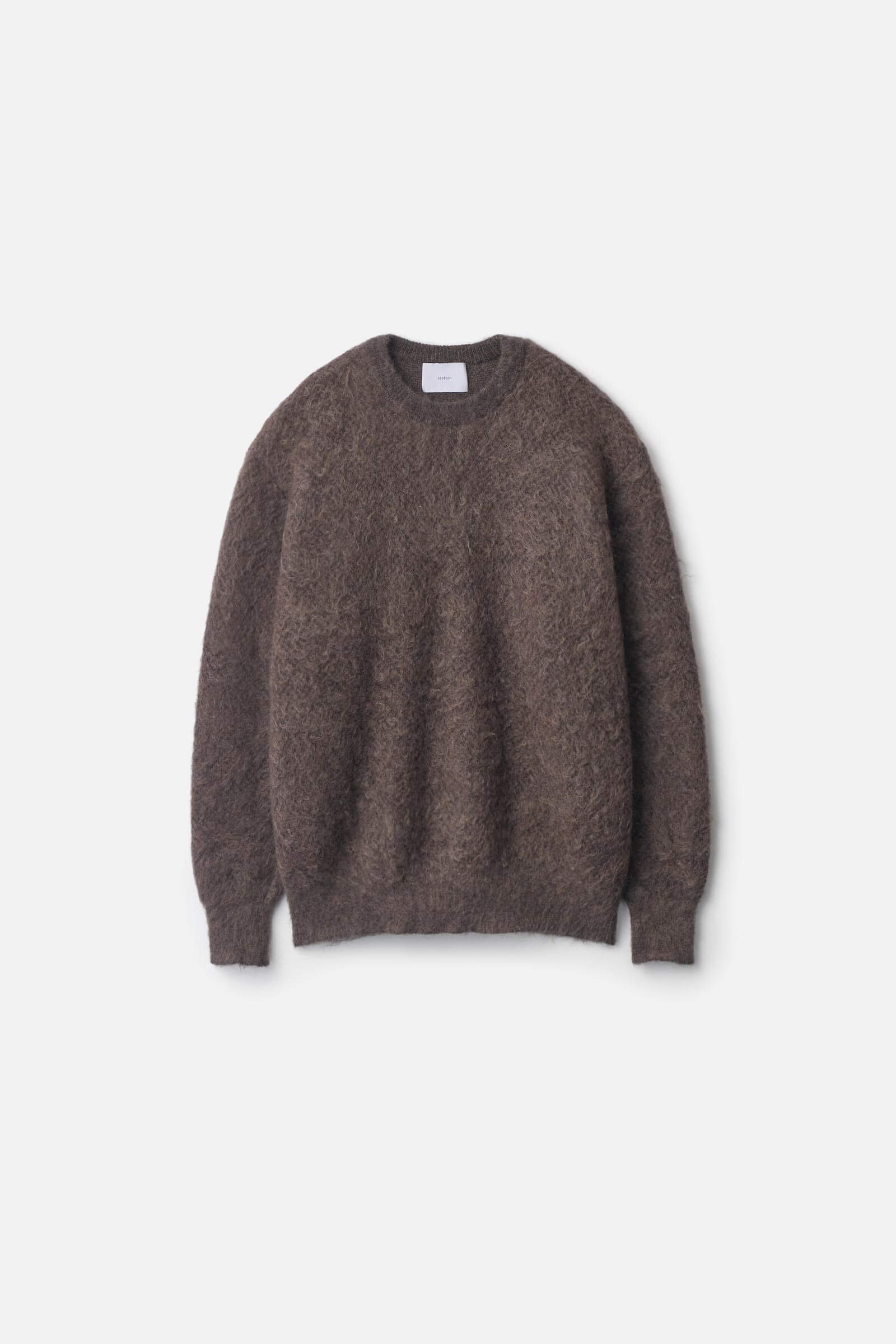 KID MOHAIR MIX JACQUARD KNIT LS