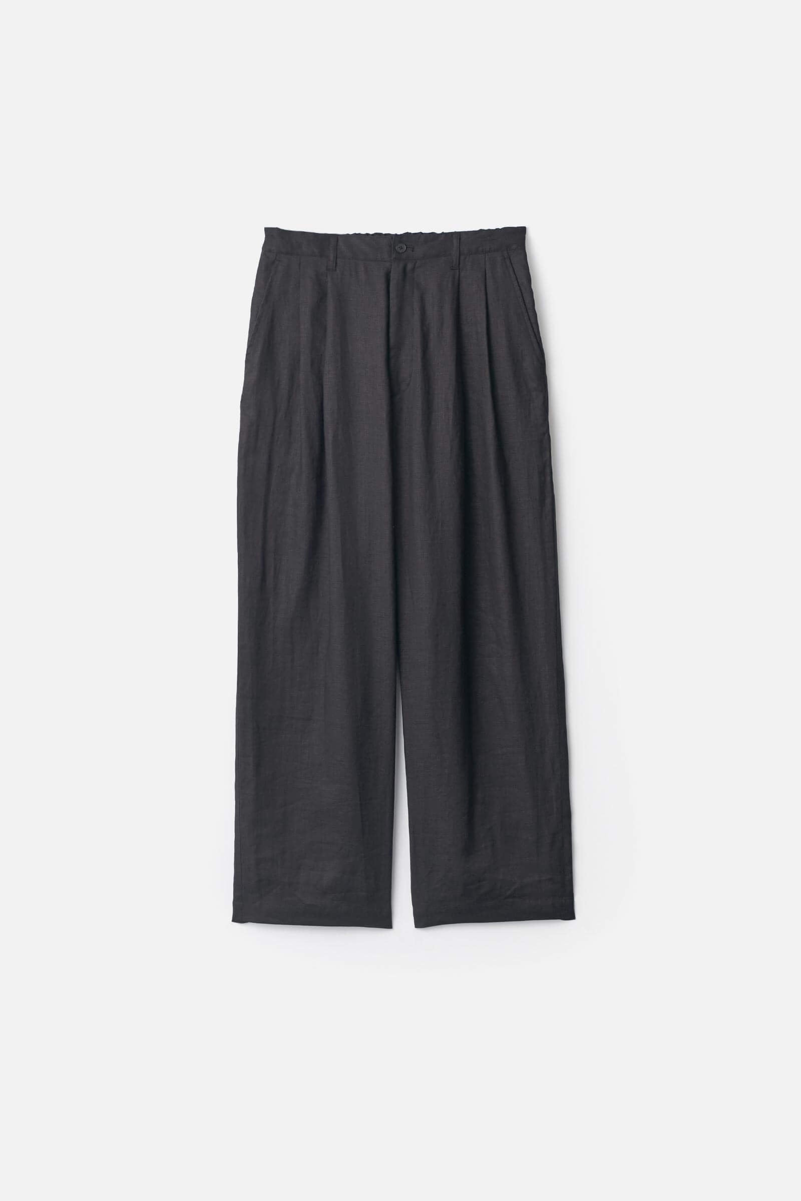 パンツ ssstein VIS/LI TWILL WIDE EASY TROUSERS LIGHT LINEN WIDE EASY TROUSERS – ssstein