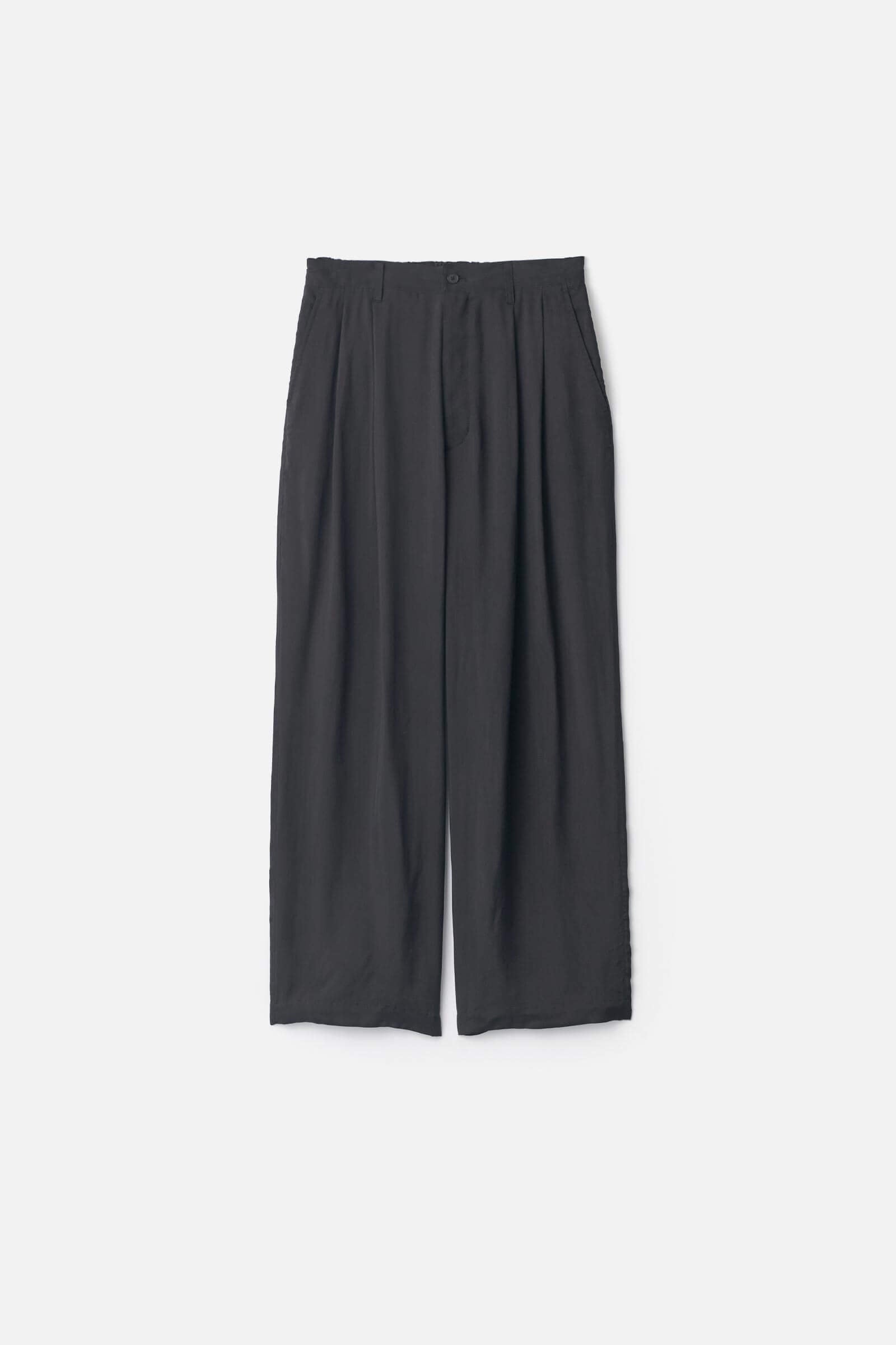 CUPRO FIBRIL WIDE EASY TROUSERS – ssstein