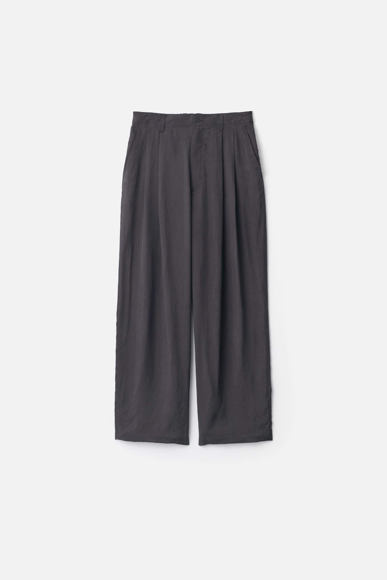 CUPRO FIBRIL WIDE EASY TROUSERS – ssstein
