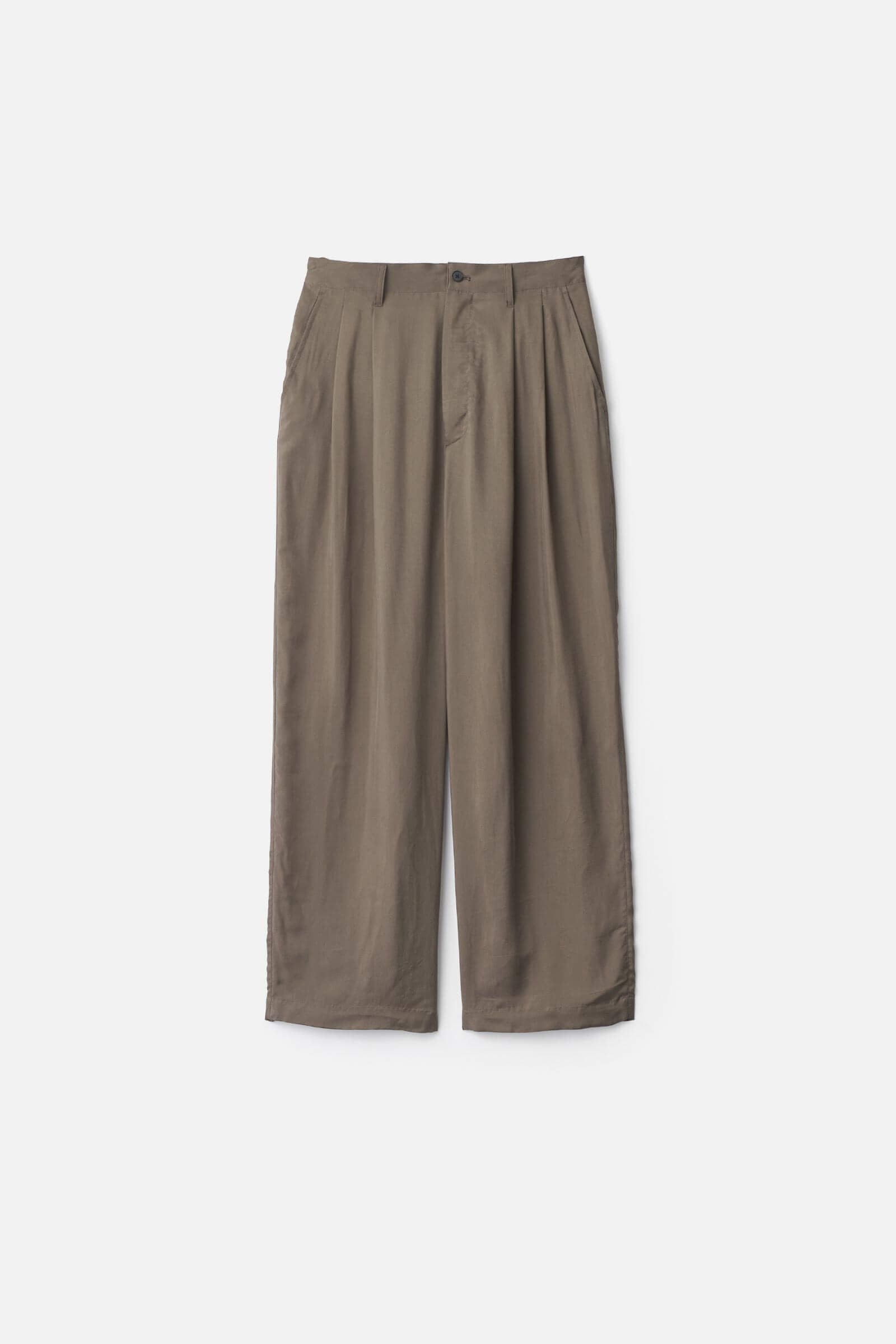 CUPRO FIBRIL WIDE EASY TROUSERS – ssstein