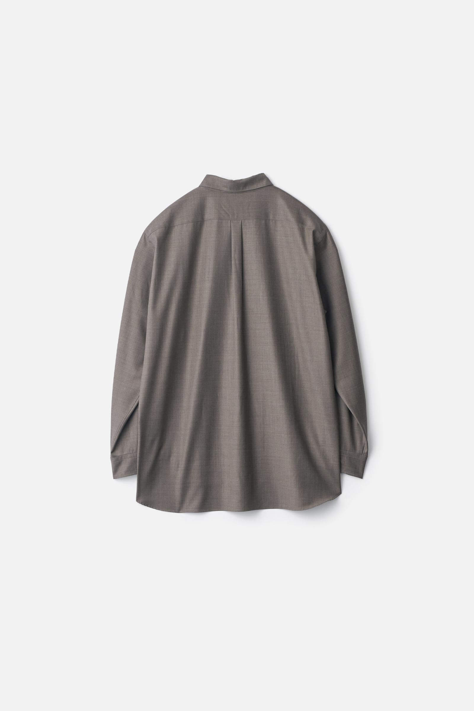 EXTRA FINE WOOL OVERSIZED REGULAR COLLAR SHIRT – ssstein