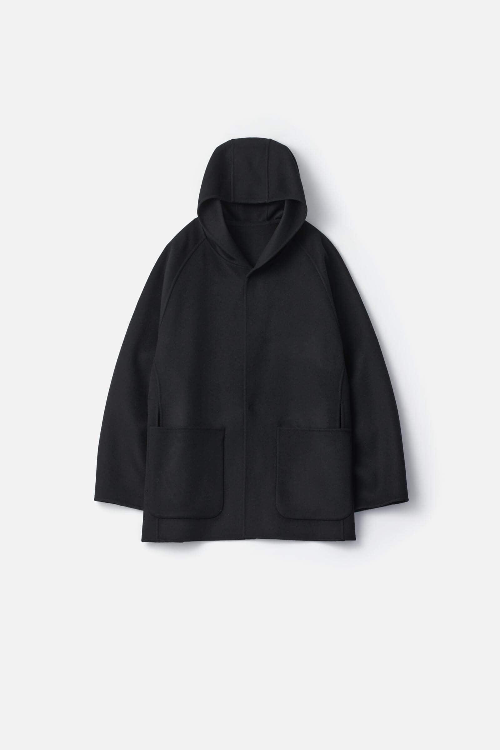 REVERSIBLE HOODED HALF COAT
