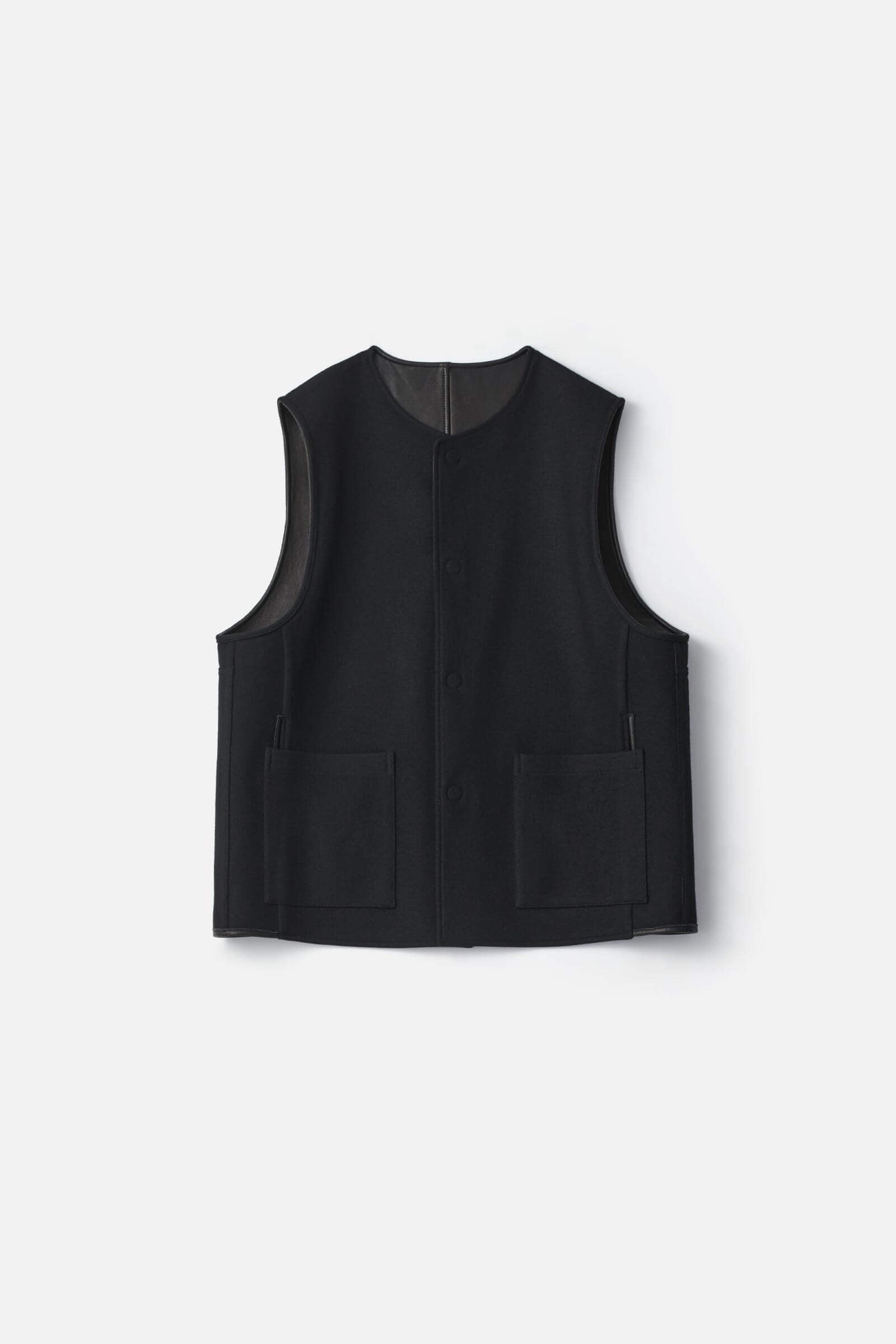 BONDED LEATHER VEST