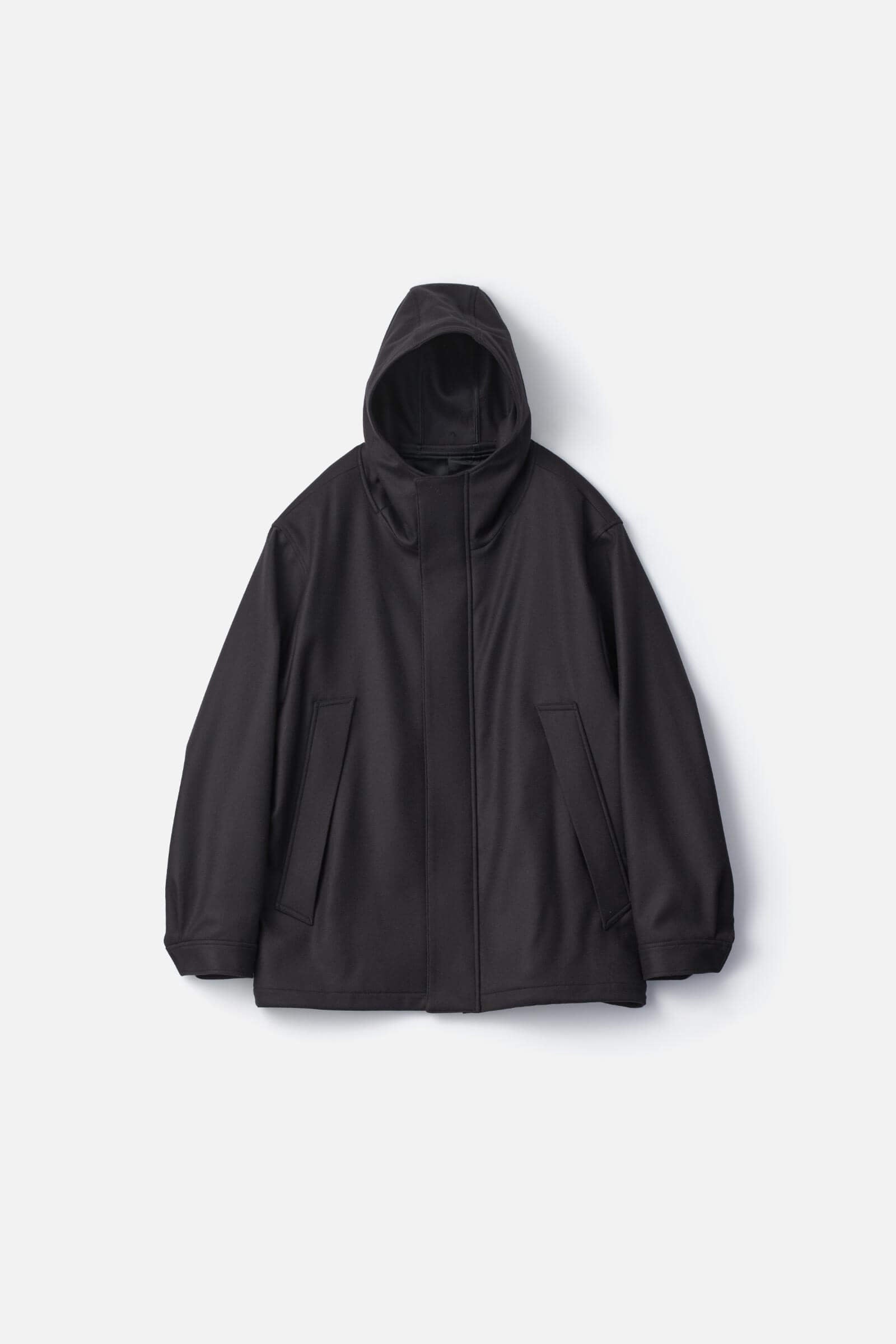 MELTON HOODED BLOUSON