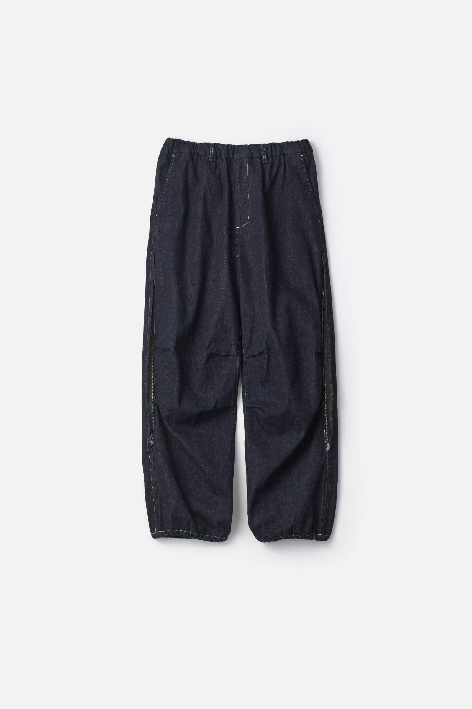 ECO DENIM SIDE ZIP EASY TROUSERS