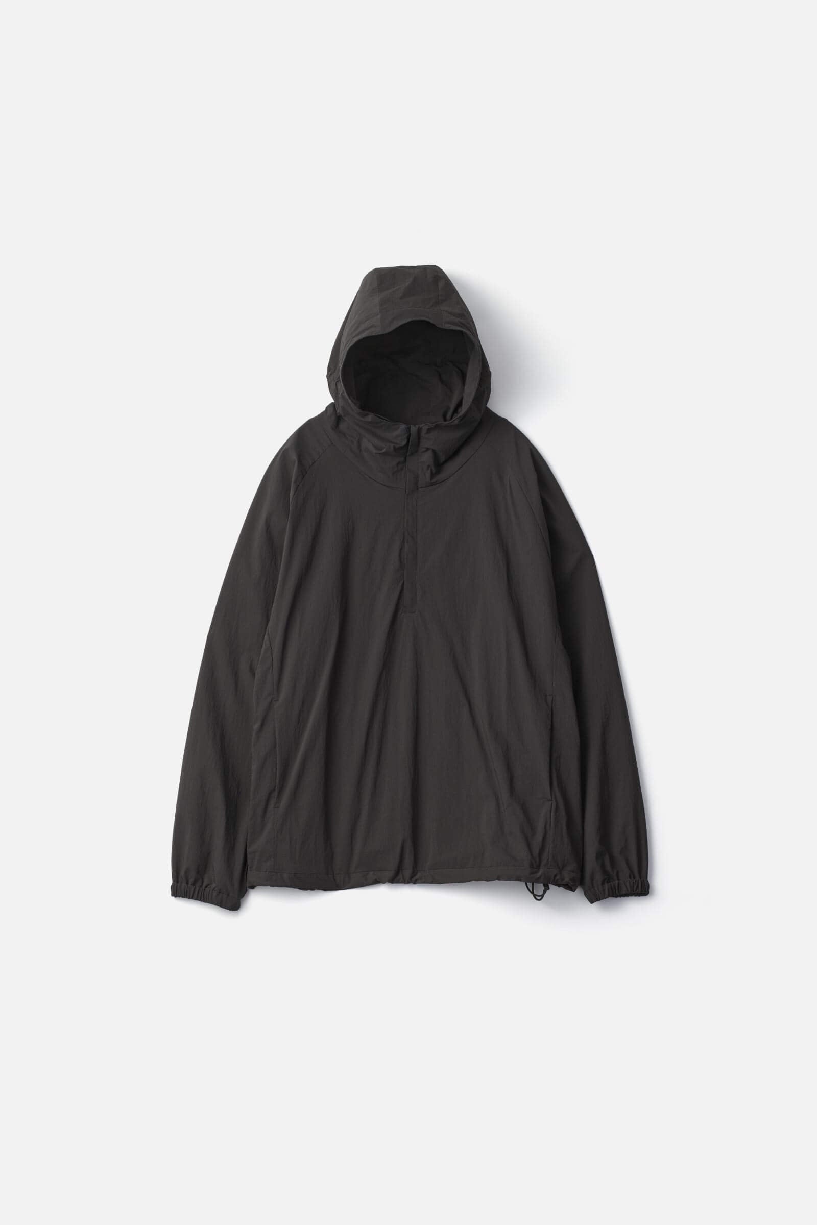 WINDPROOF NYLON HOODED PULLOVER